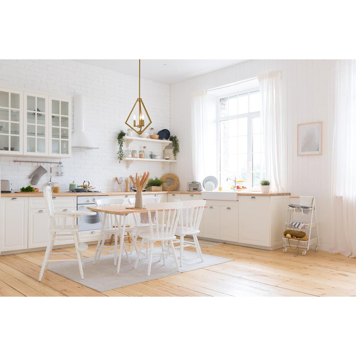 Irina 14 Inch Cage Pendant by Elegant Lighting