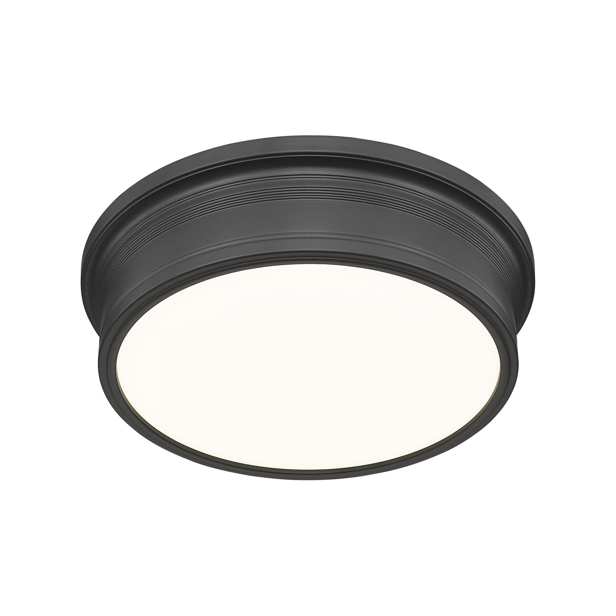 Shown in Matte Black finish and White glass