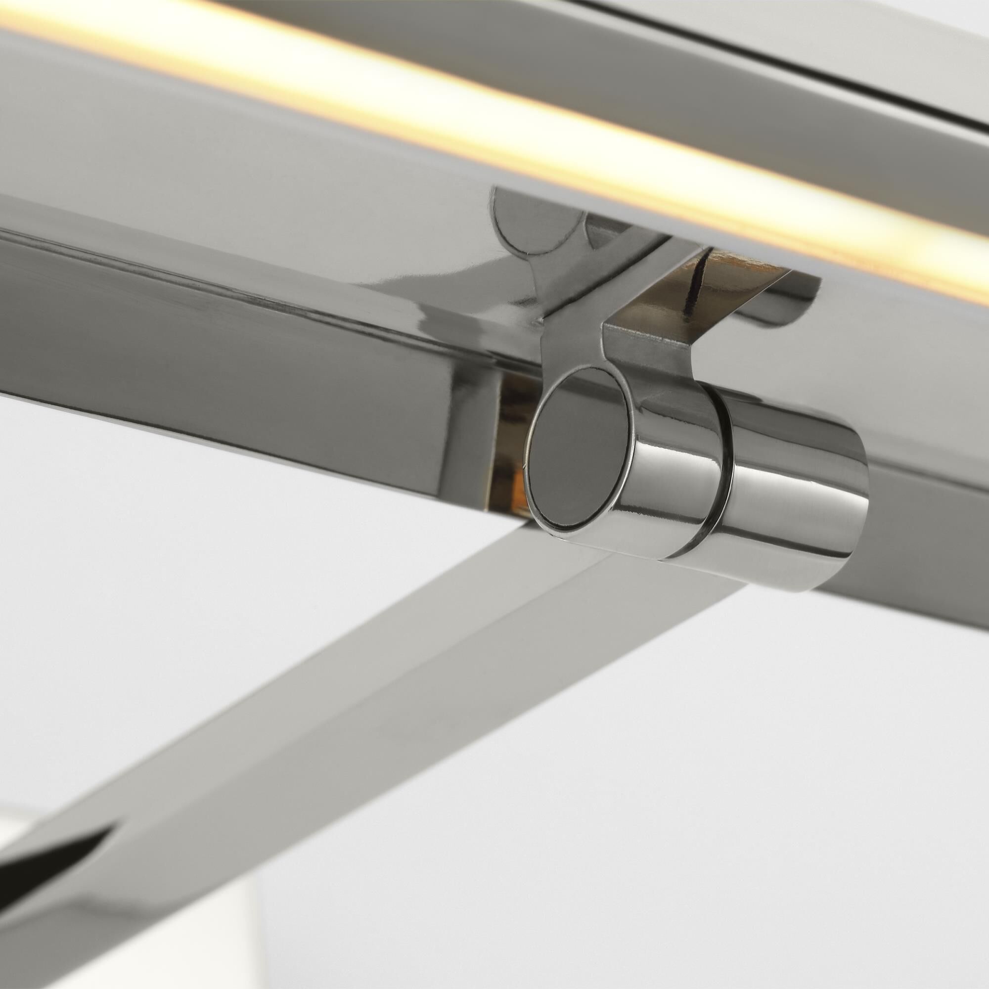 Shown in Polished Nickel finish and Brass shade