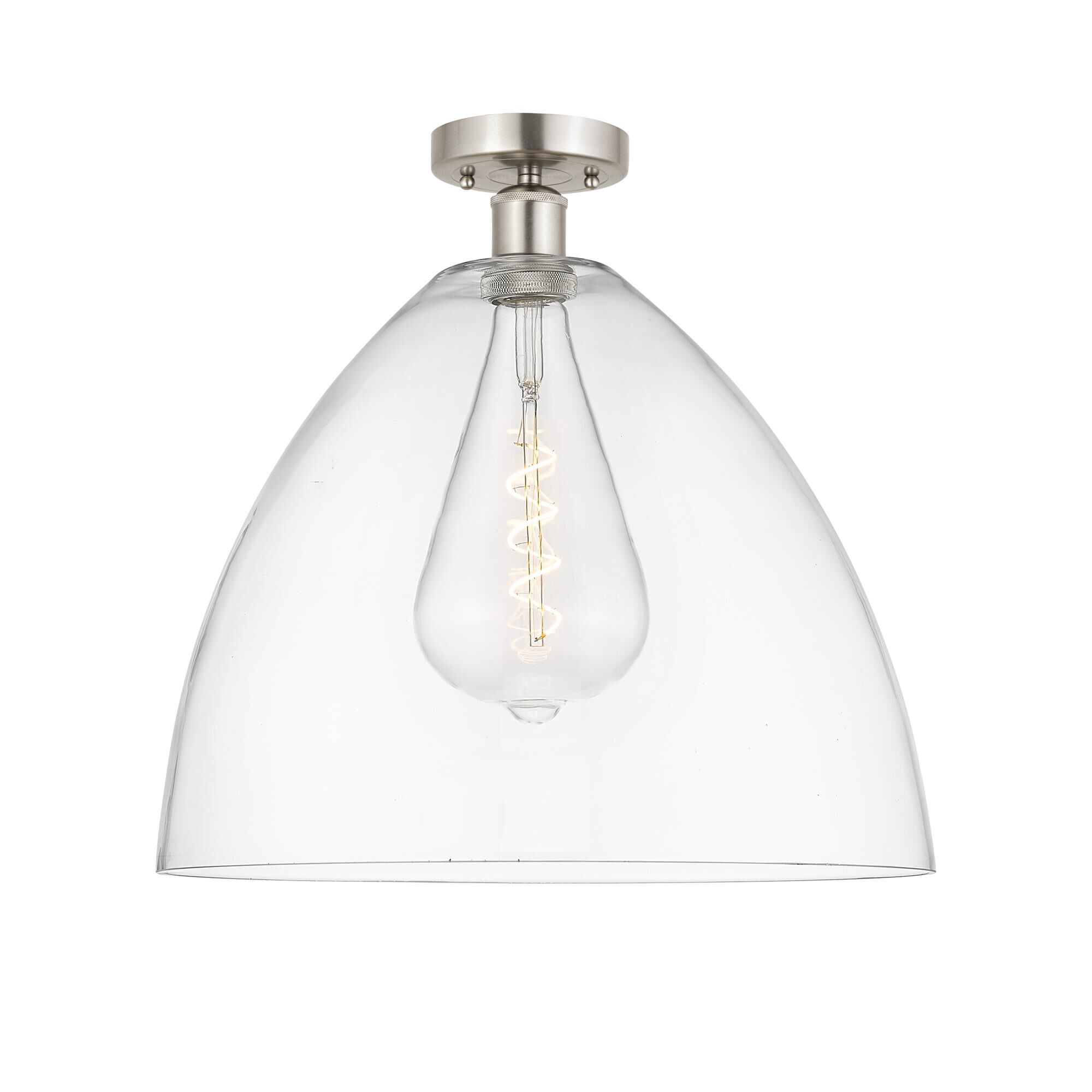 Bruno Marashlian Bristol Glass 16 Inch 1 Light Semi Flush Mount by Innovations Lighting