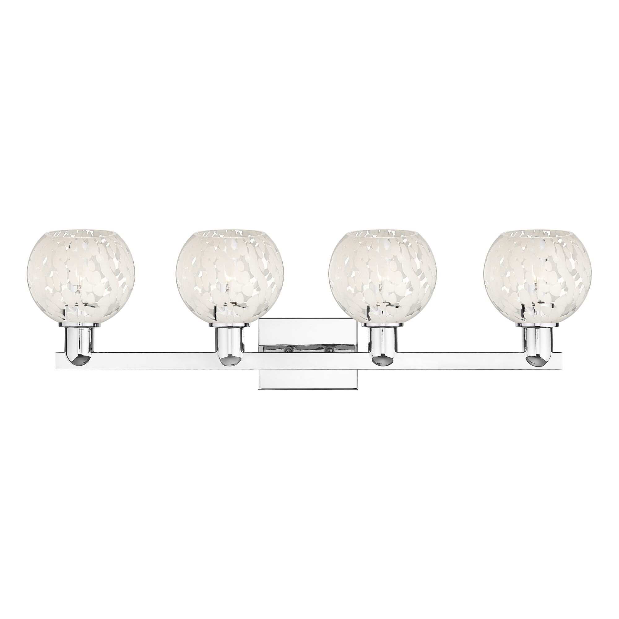 Bruno Marashlian White Mouchette 33 Inch Bath Vanity Light by Innovations Lighting