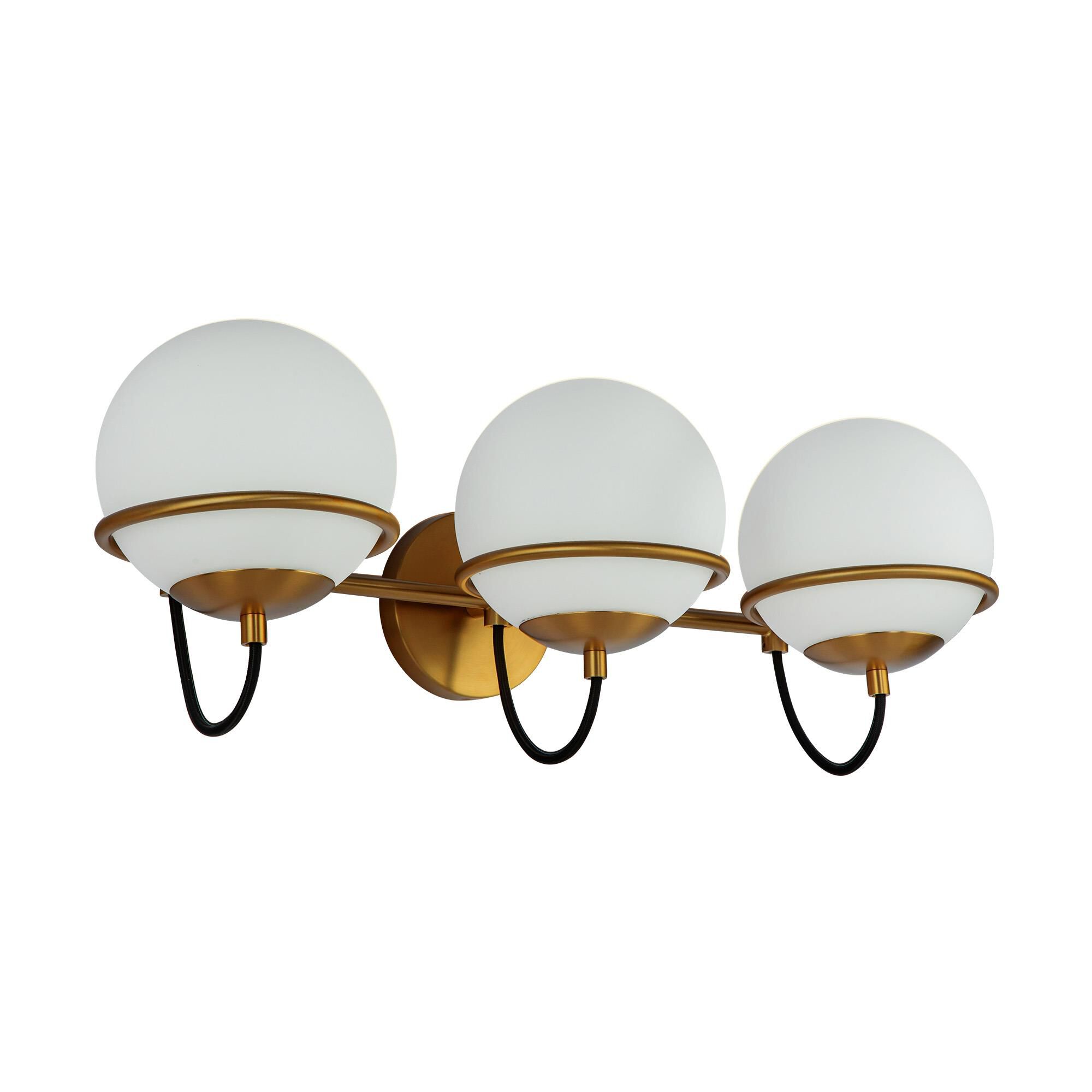 Shown in Aged Brass/Opal Glass|matte Black/Opal Glass finish and Opal glass and Opal Glass shade