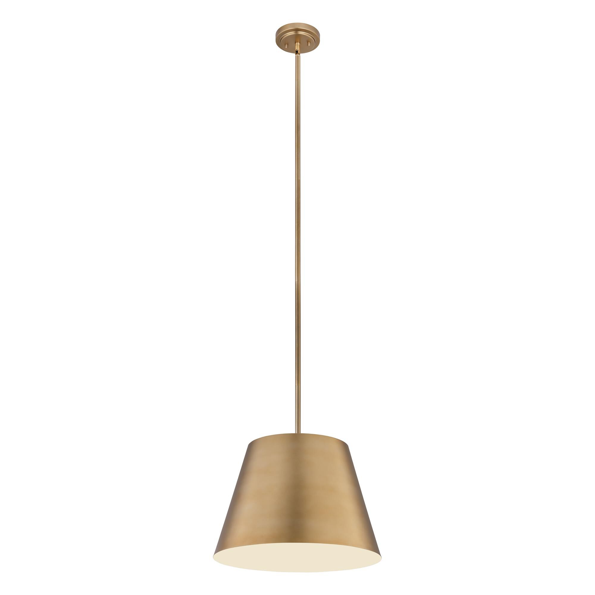 Shown in Modern Gold finish and Modern Gold glass and Modern Gold shade