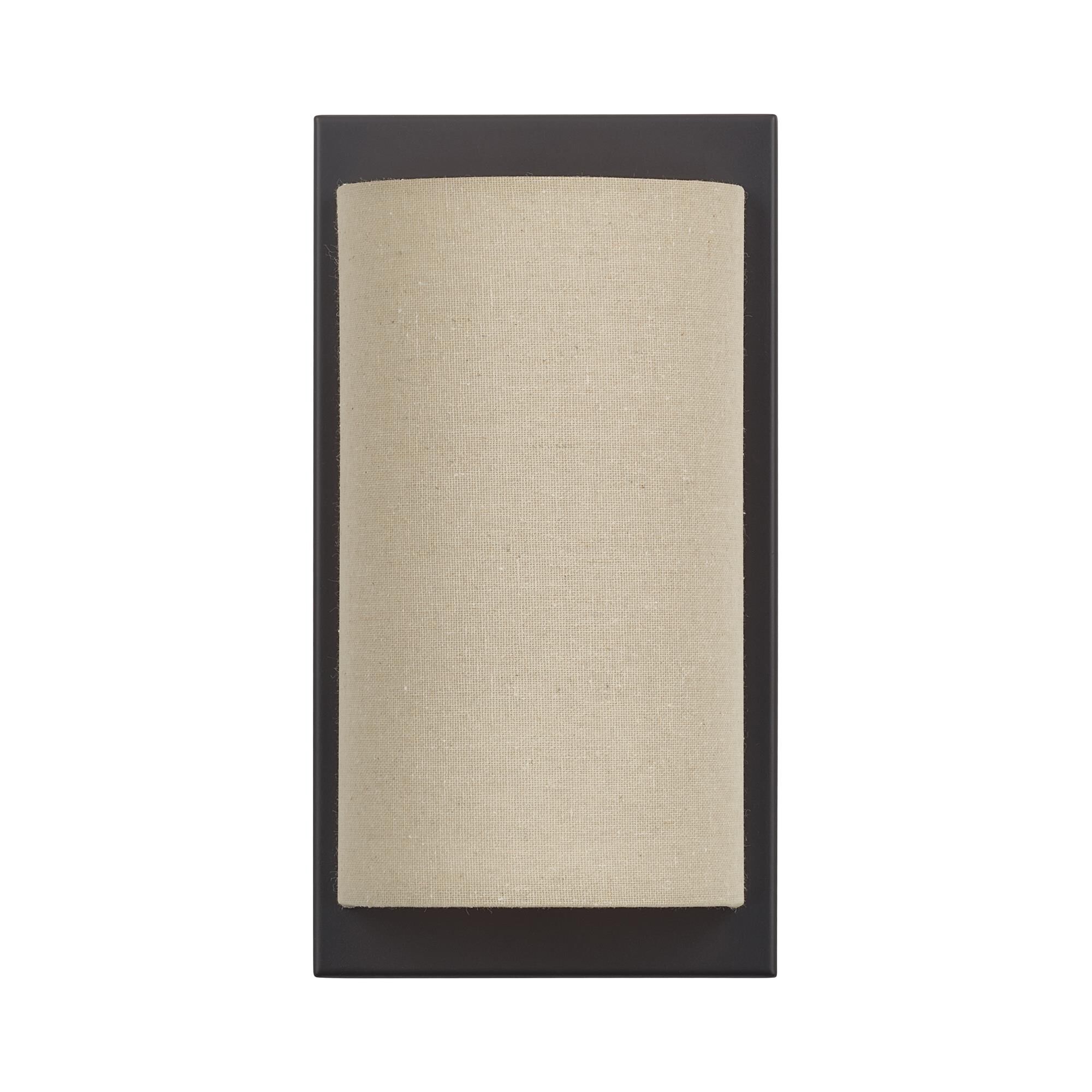 Shown in Bronze finish and Hand Crafted Parchment Color Hardback Fabric shade