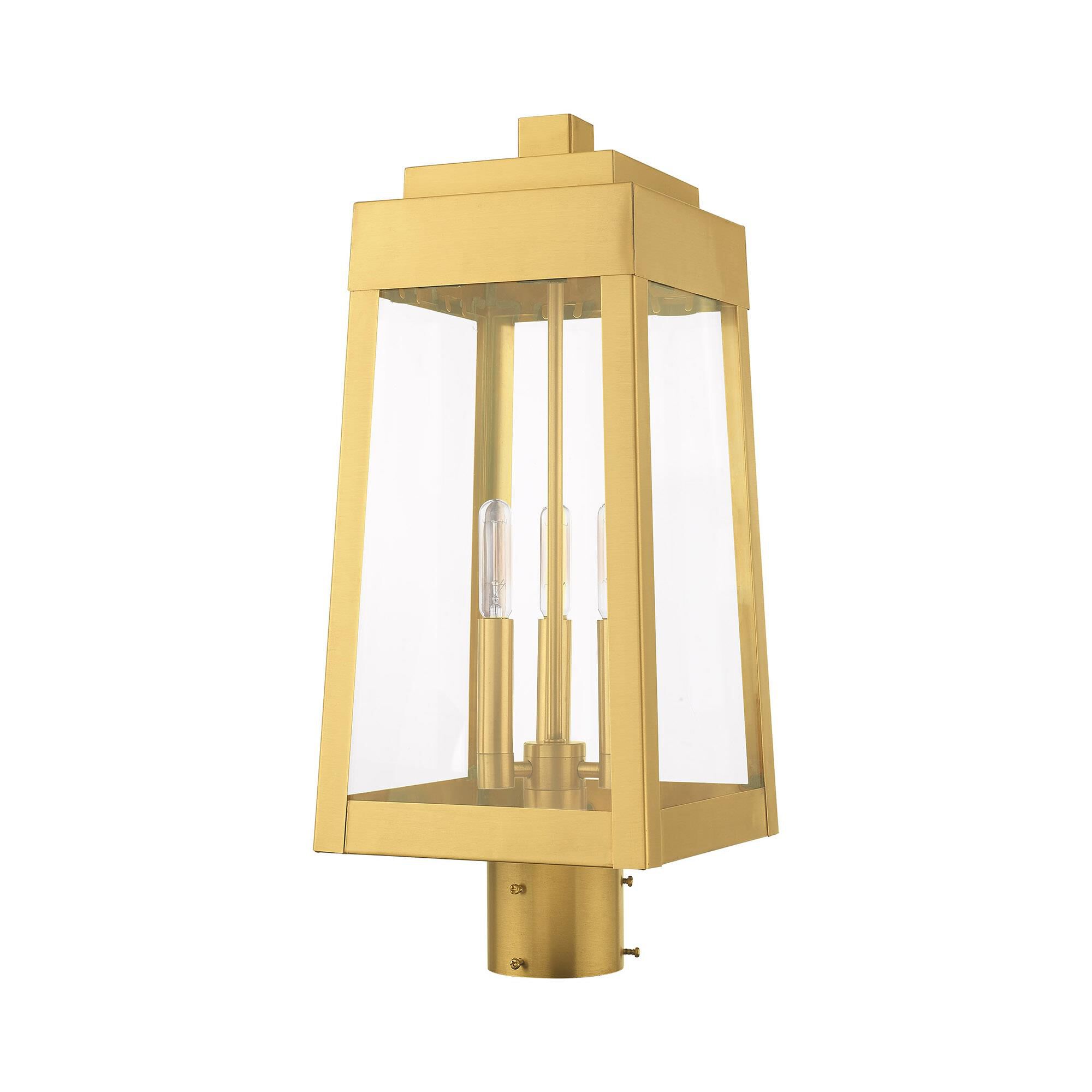 Oslo 20 Inch Tall 3 Light Outdoor Post Lamp by Livex Lighting