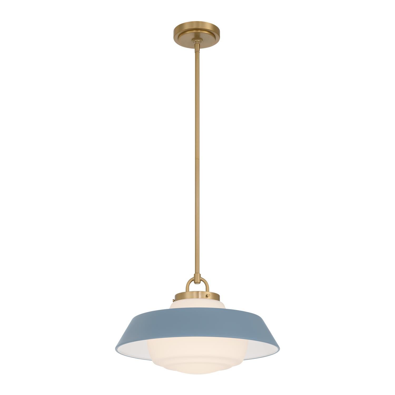 Shown in Vibrant Gold finish and Steel glass and Steel shade