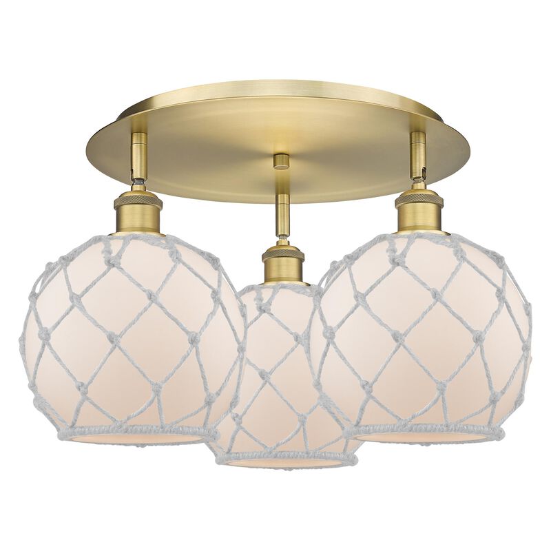 Bruno Marashlian Farmhouse Rope 20 Inch Flush Mount by Innovations Lighting