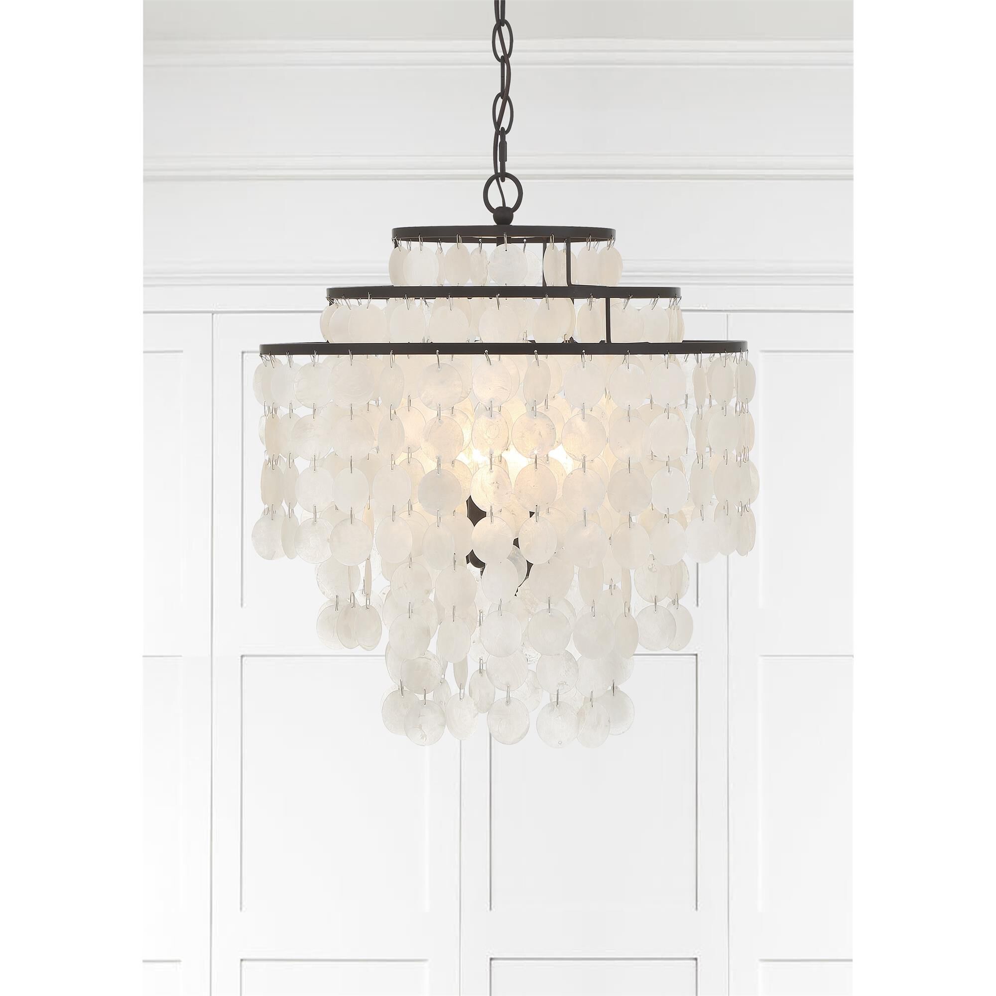 Brielle 18 Inch 4 Light Chandelier,