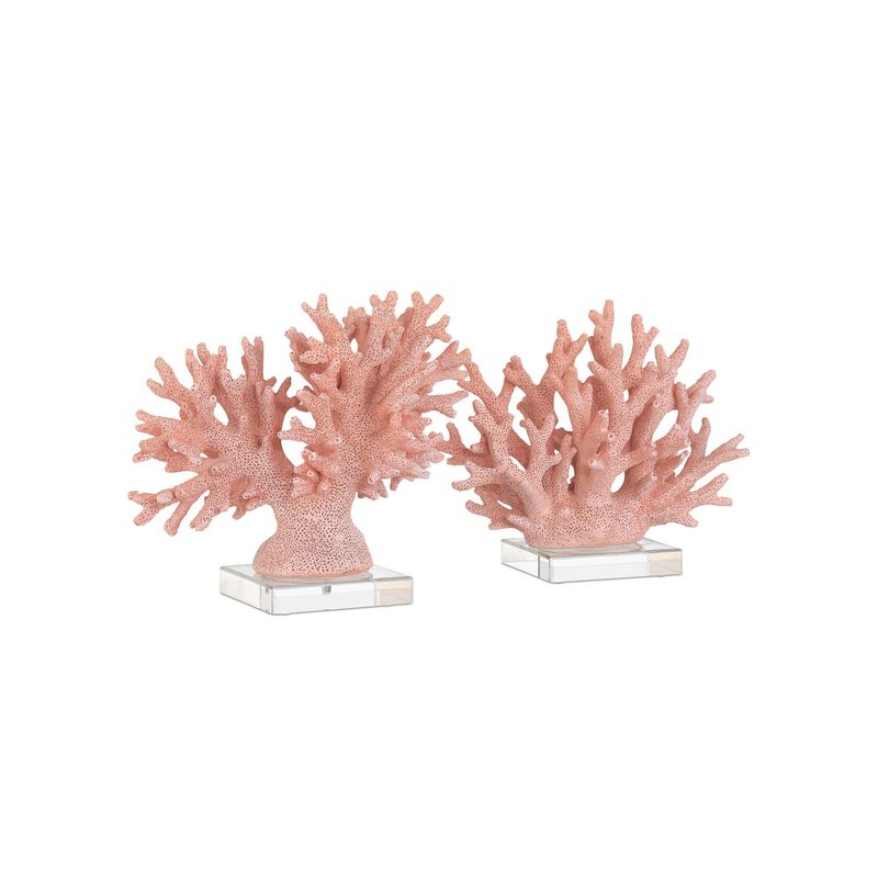 Coral Figurine Set of 2 by Currey & Company