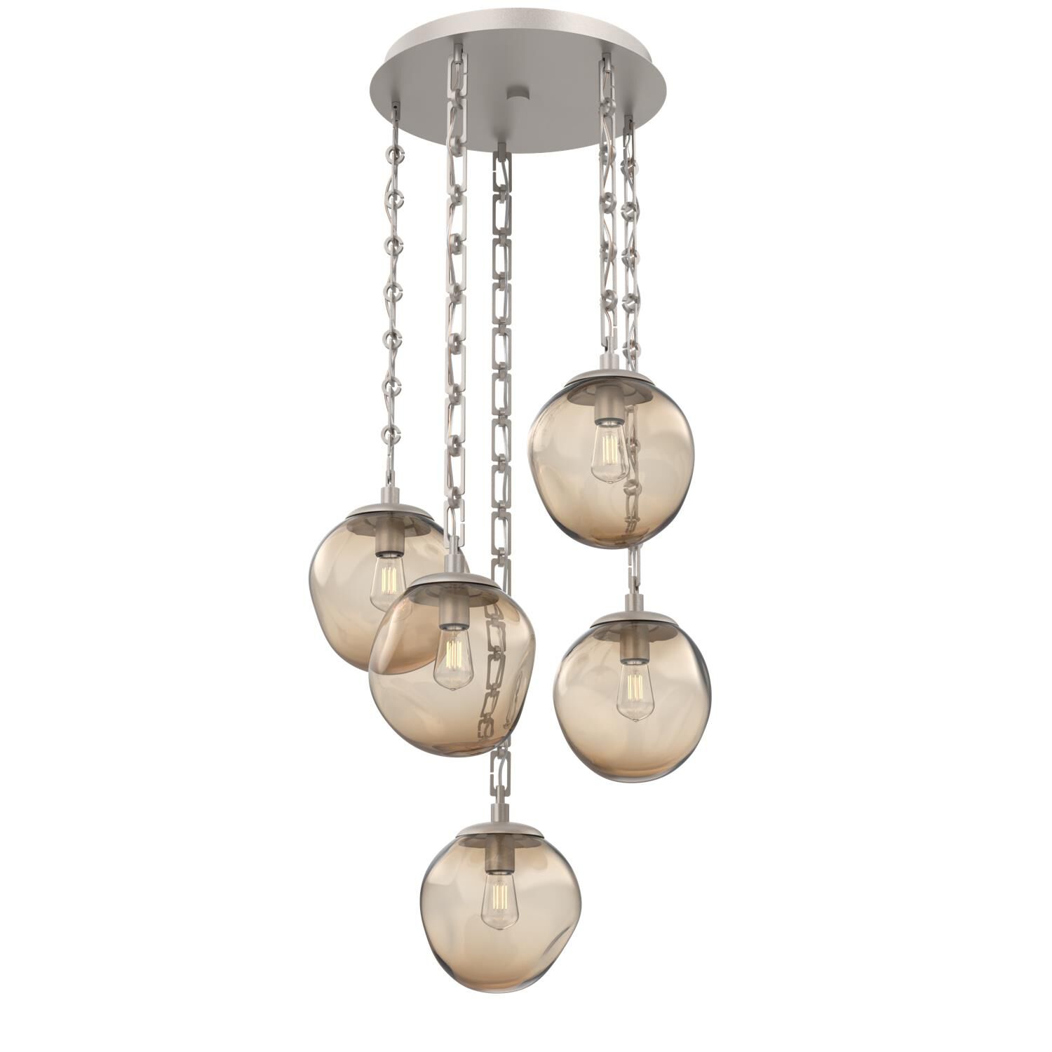 Levi Wilson Aster Bulb 24 Inch Multi Light Pendant by Hammerton Studio
