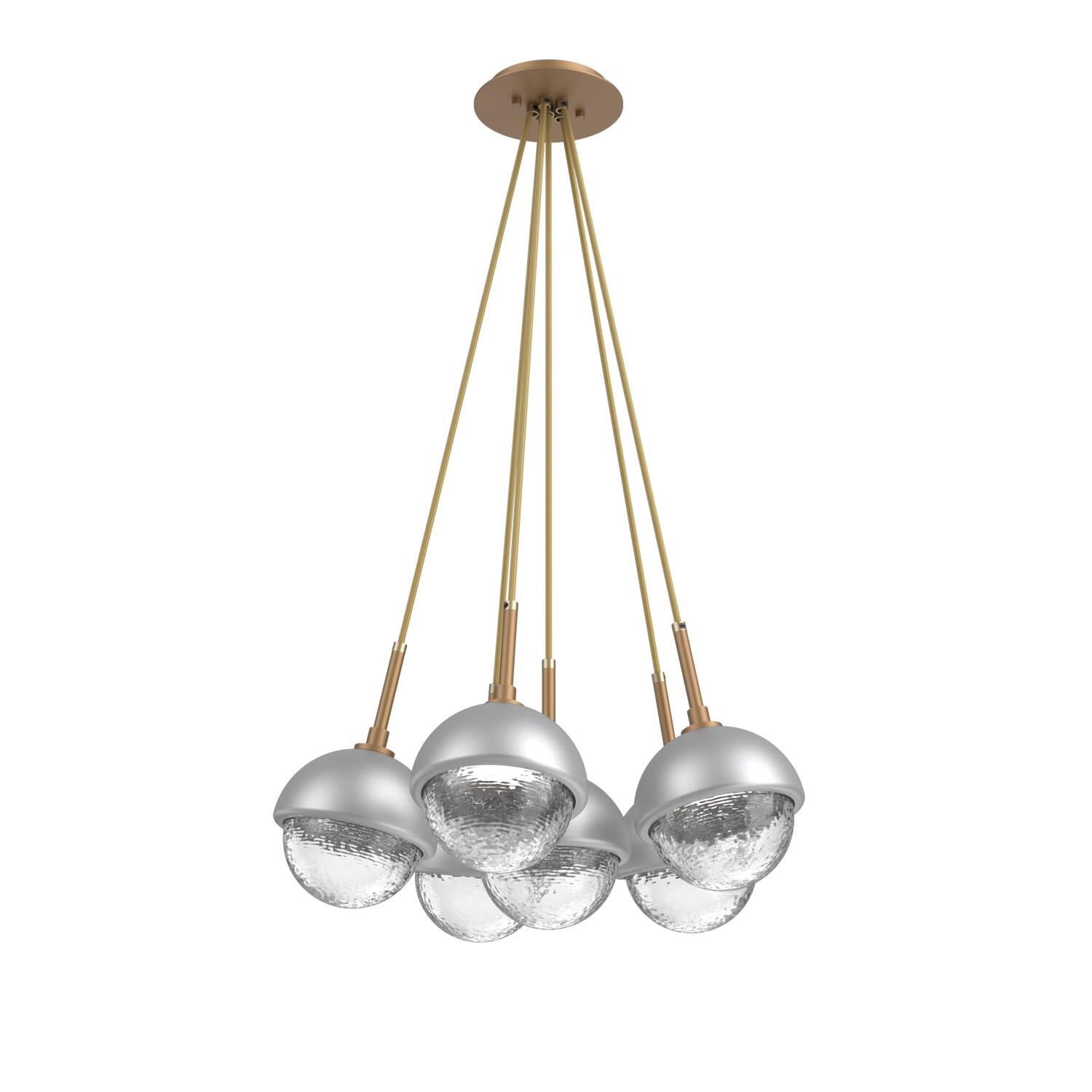 Levi Wilson Cabochon 19 Inch Multi Pendant Light by Hammerton Studio