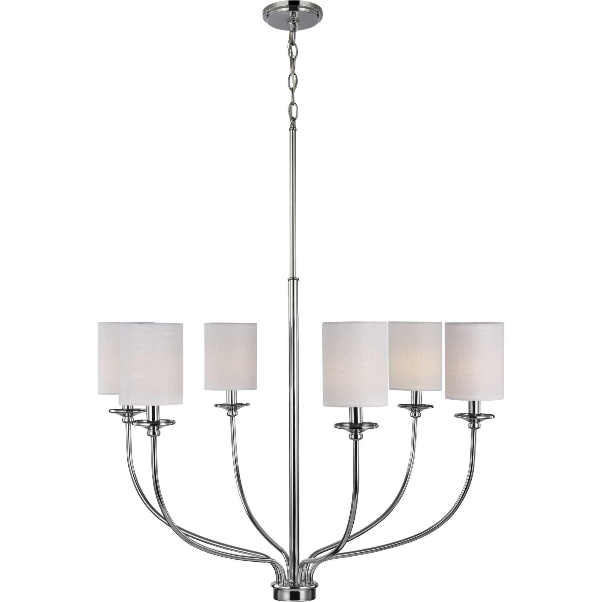 Bonita 30 Inch 6 Light Chandelier by Progress Lighting