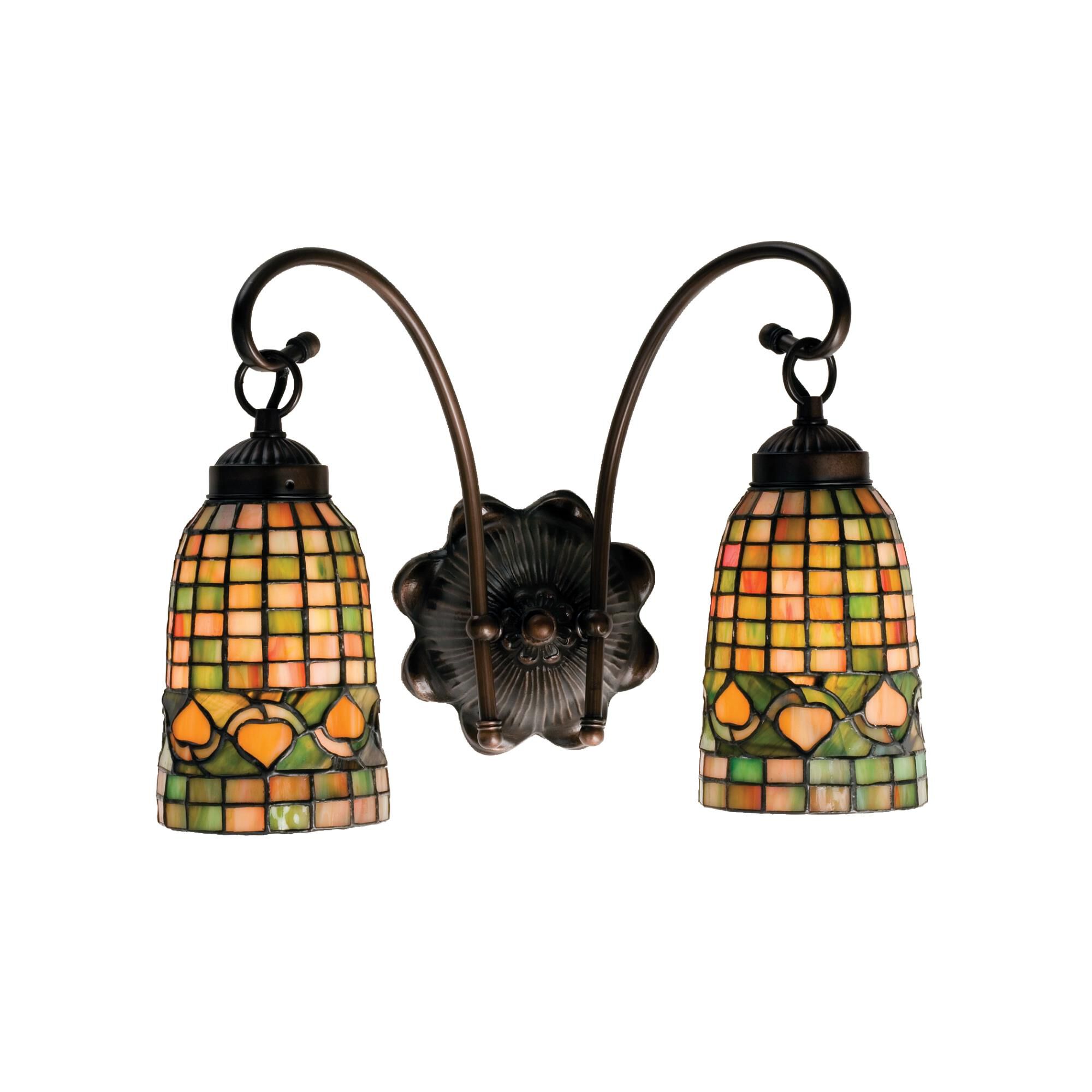 Tiffany Acorn 14 Inch Wall Sconce by Meyda Lighting