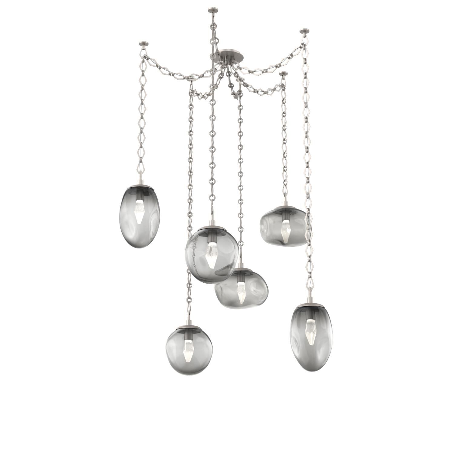 Levi Wilson Cosmos 17 Inch Multi Pendant Light by Hammerton Studio