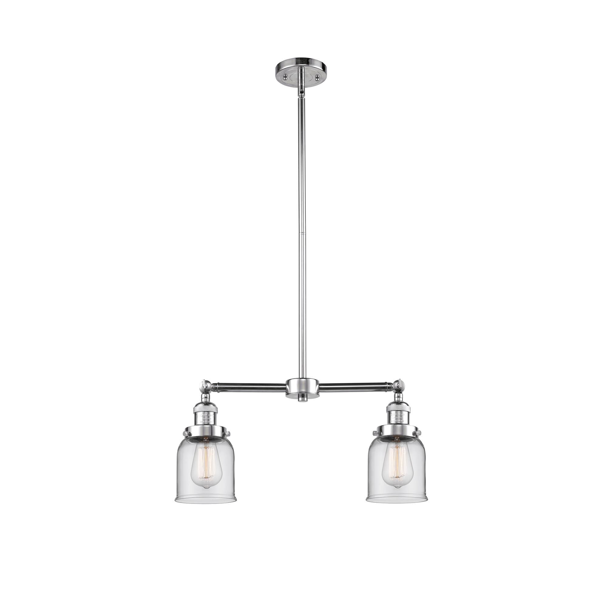 Bruno Marashlian Small Bell 21 Inch 2 Light Mini Chandelier by Innovations Lighting