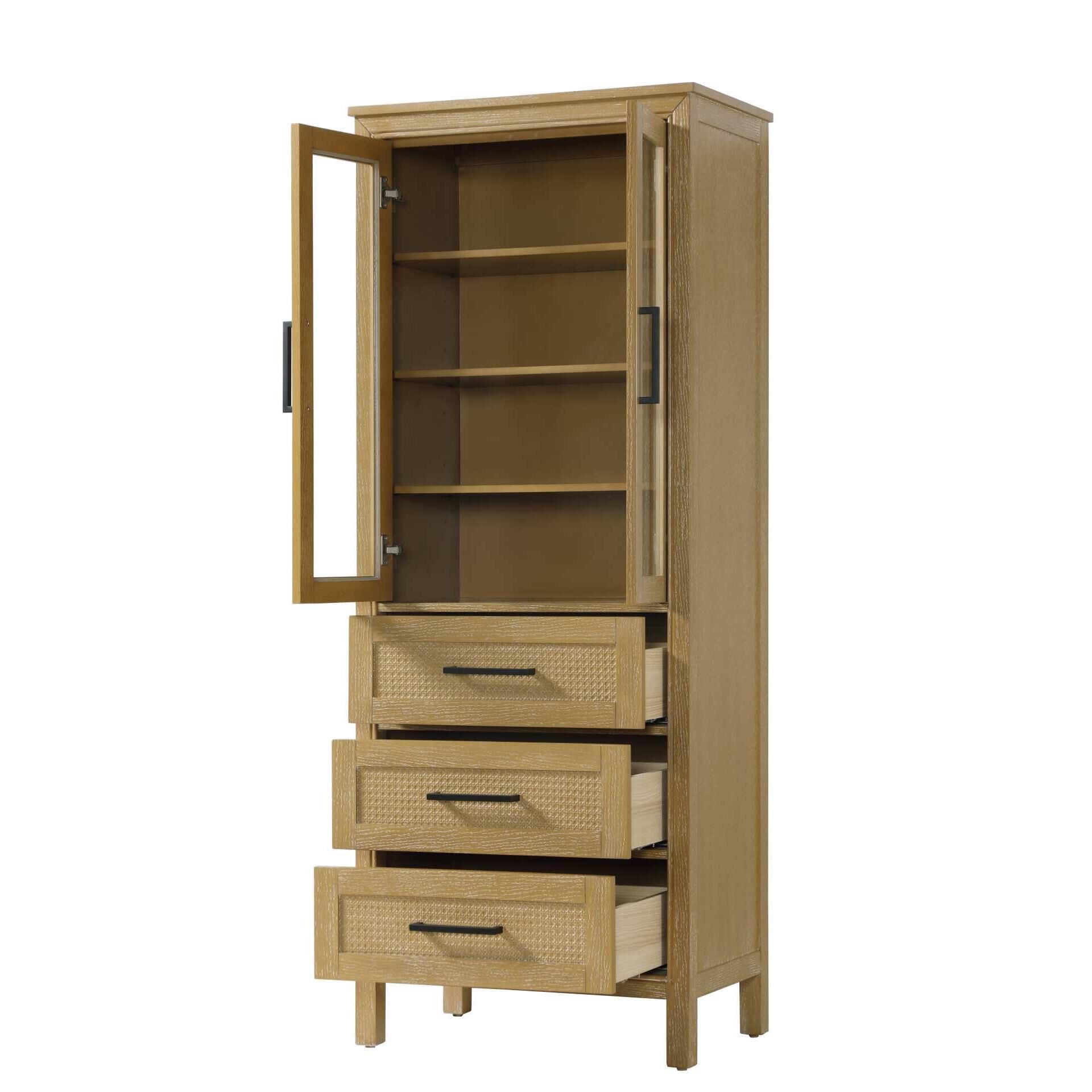 Shown in Linen Oak finish