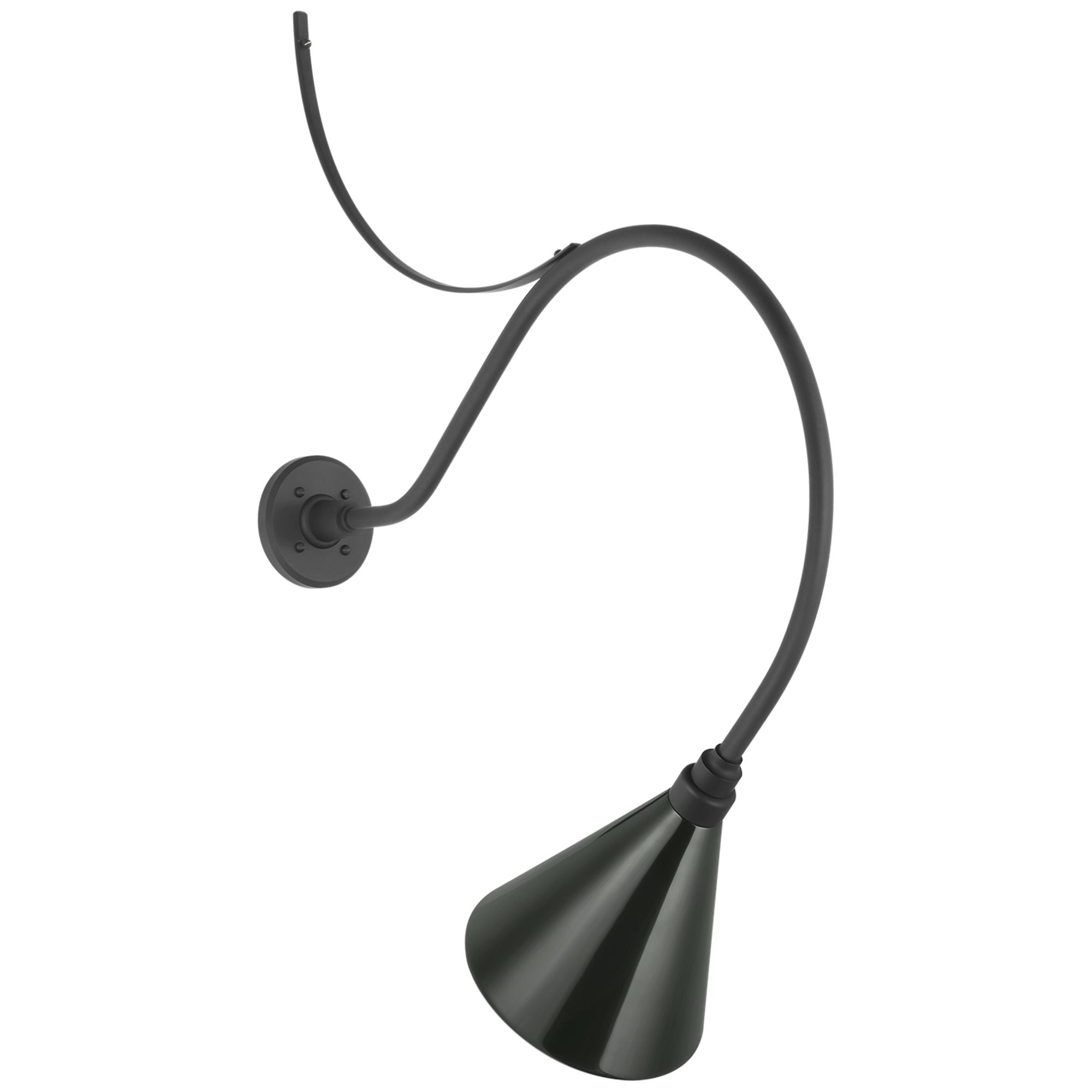 Shown in Matte Black finish and Green shade