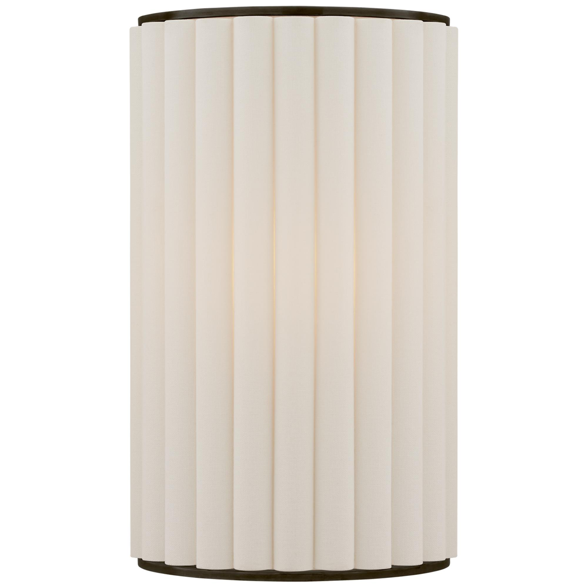 Shown in Bronze finish and Linen shade