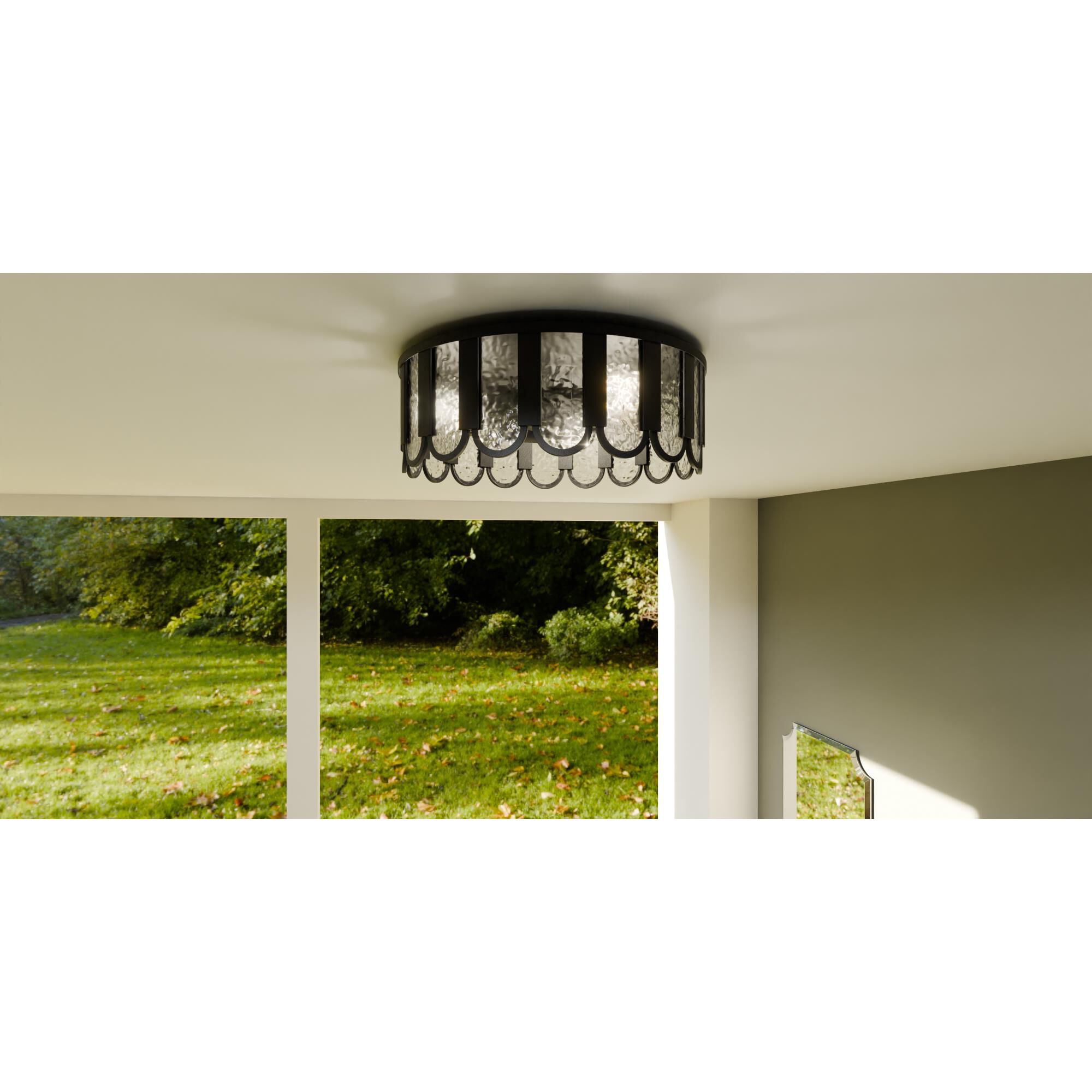 Vera 16 Inch Flush Mount by Quoizel