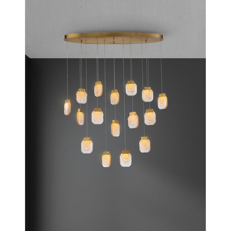 Paget 44 Inch 16 Light LED Multi Light Pendant by Eurofase Lighting