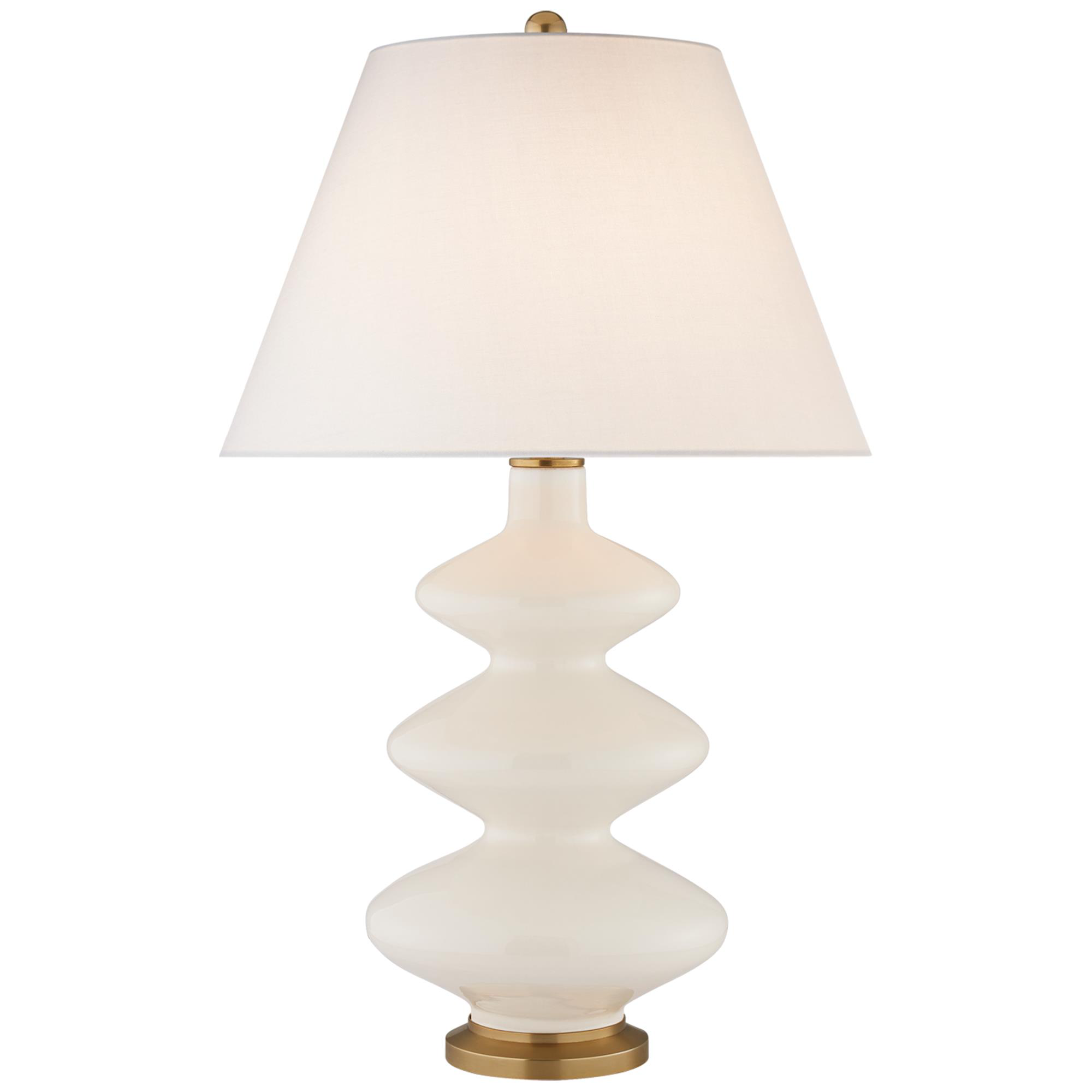Shown in Ivory finish and Linen shade