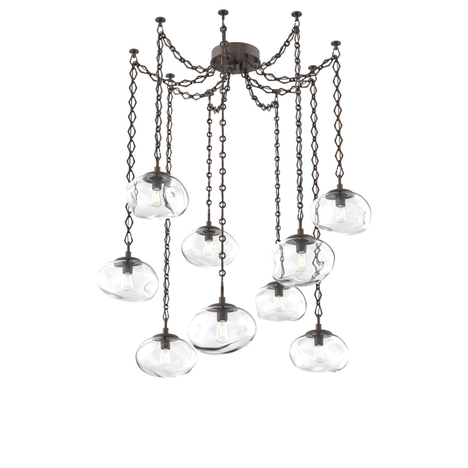 Levi Wilson Nova 19 Inch Multi Pendant Light by Hammerton Studio