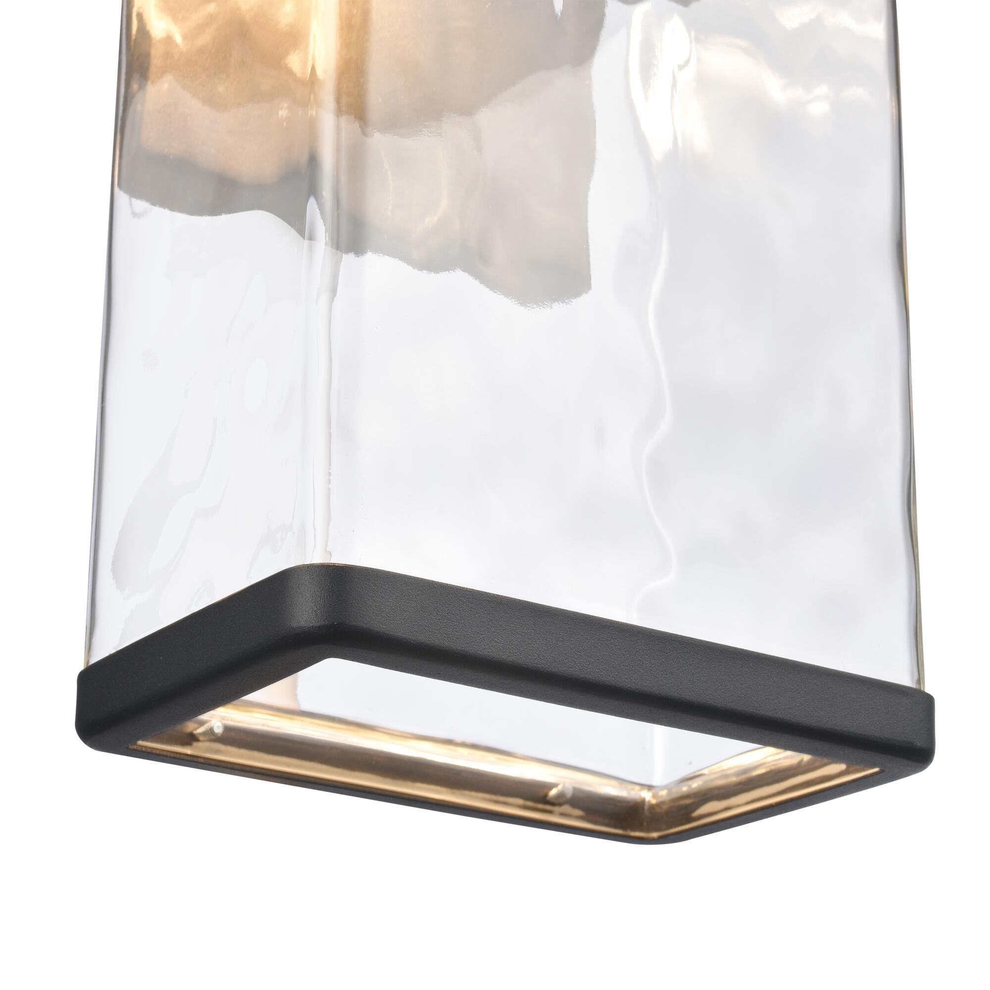 Shown in Charcoal Black finish and Clear Handblown  Shade glass and Clear Handblown Glass shade