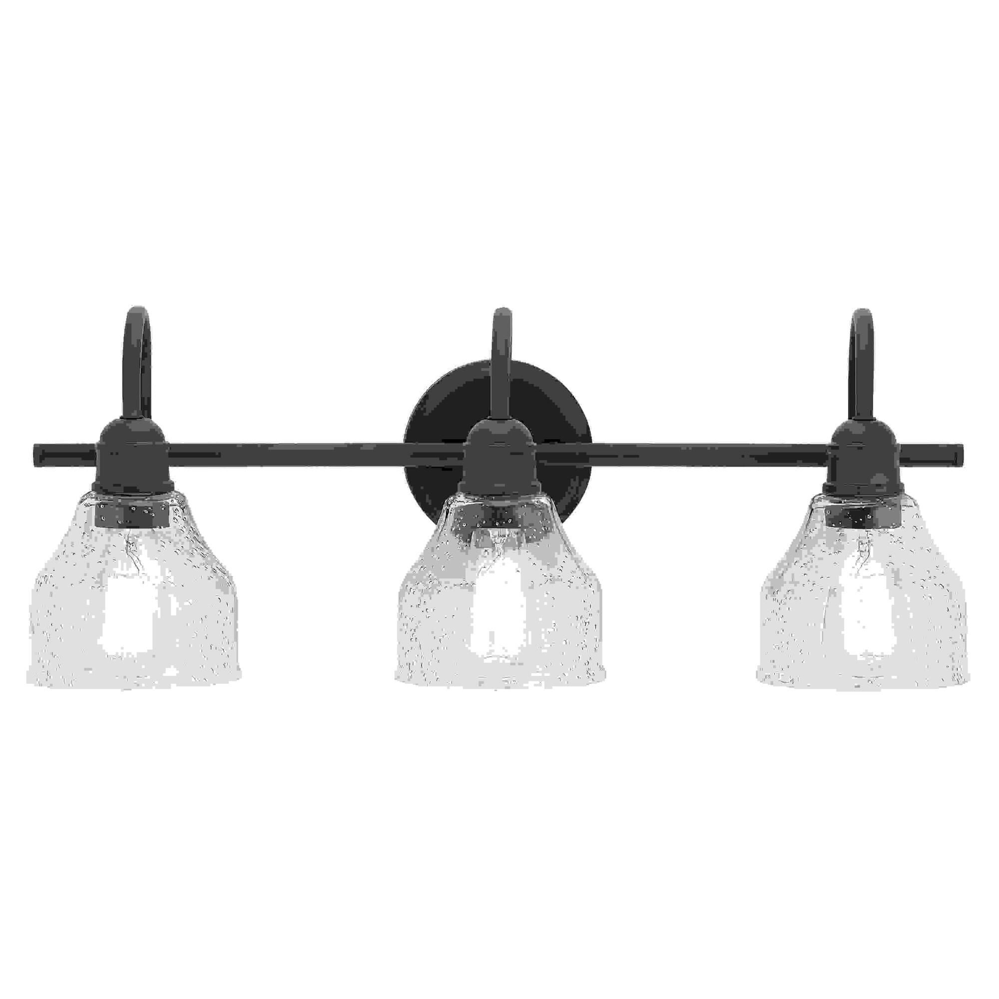 Shown in Olde Bronze finish and Clear Seeded glass