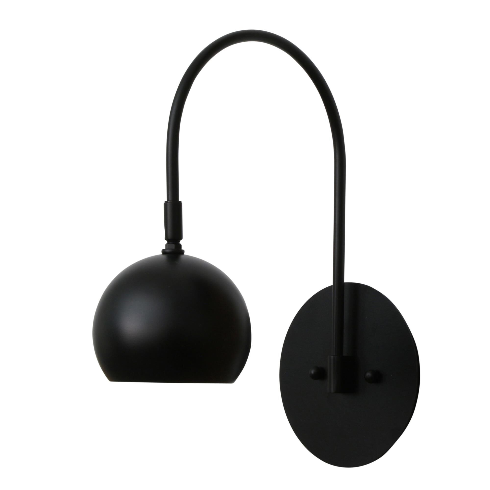 Shown in Black finish and Metal shade