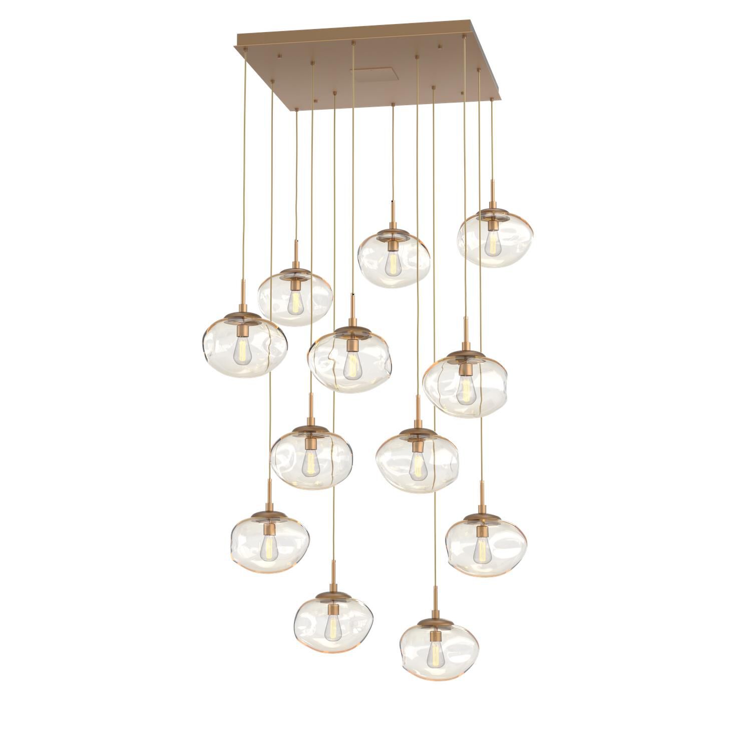 Levi Wilson Nebula 38 Inch 12 Light Multi Light Pendant by Hammerton Studio