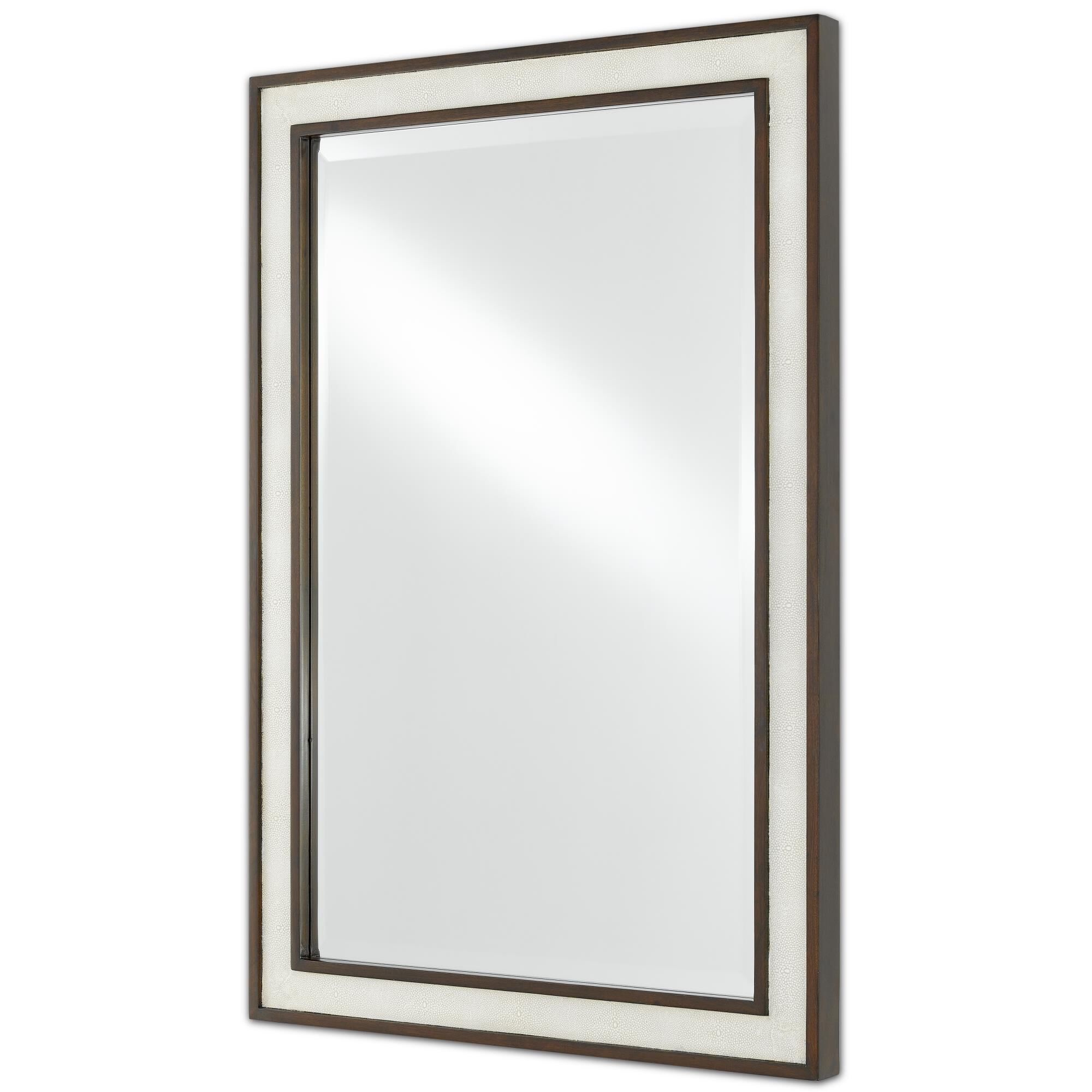 Evie Shagreen Mirror Decorative Mirrors by Currey and Company