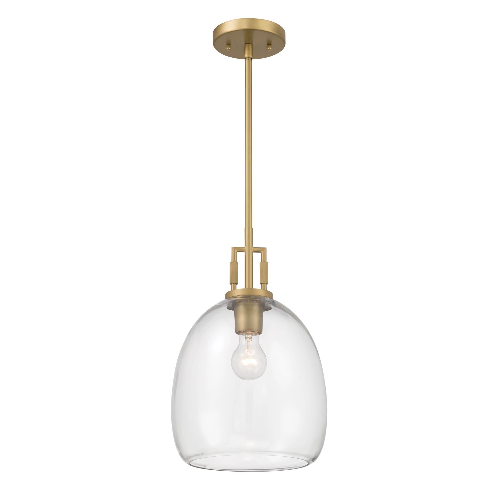 Shown in Legacy Brass finish and Clear glass