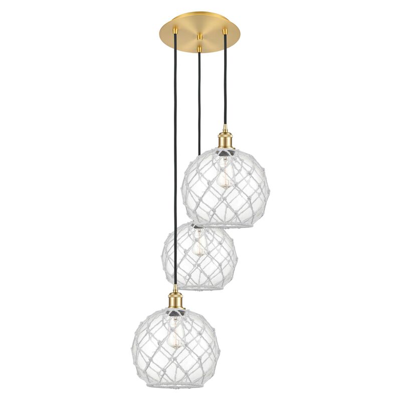 Bruno Marashlian Farmhouse Rope 17 Inch Multi Light Pendant by Innovations Lighting