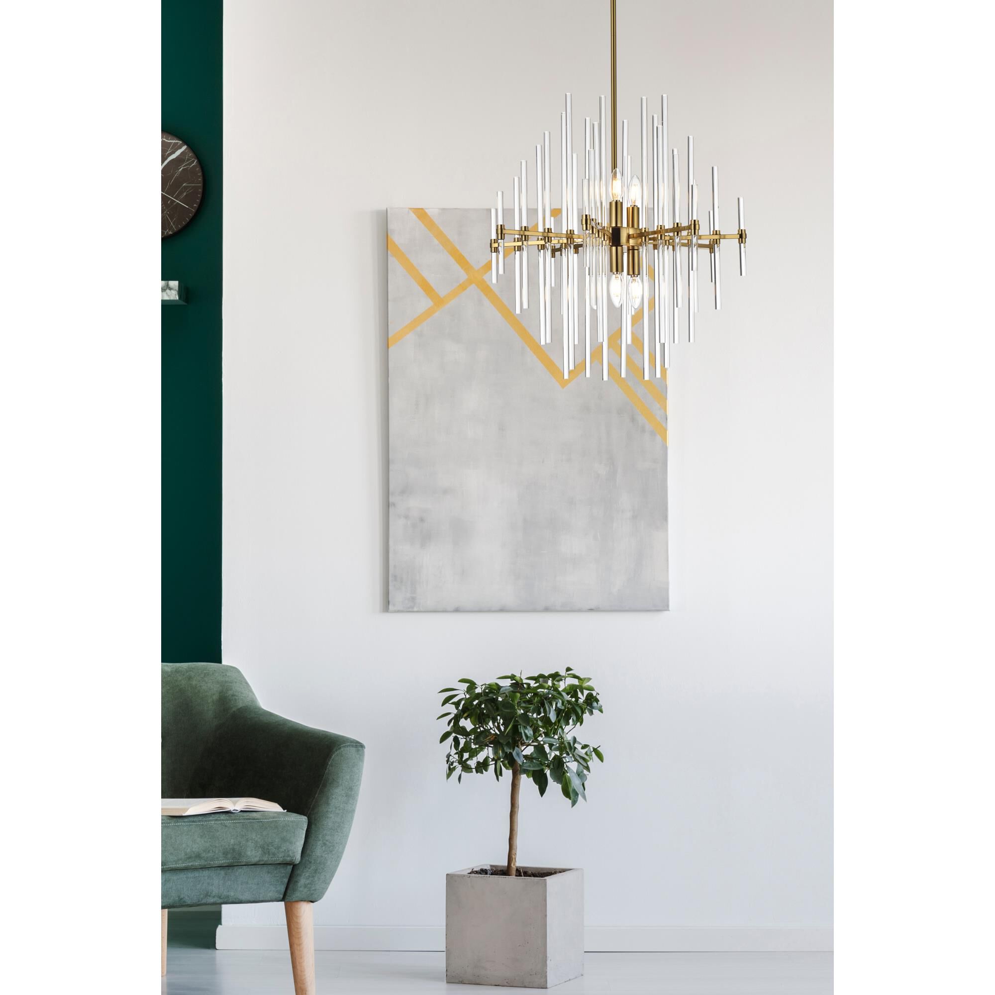 Shown in Gold finish and Clear Royal Cut crystal