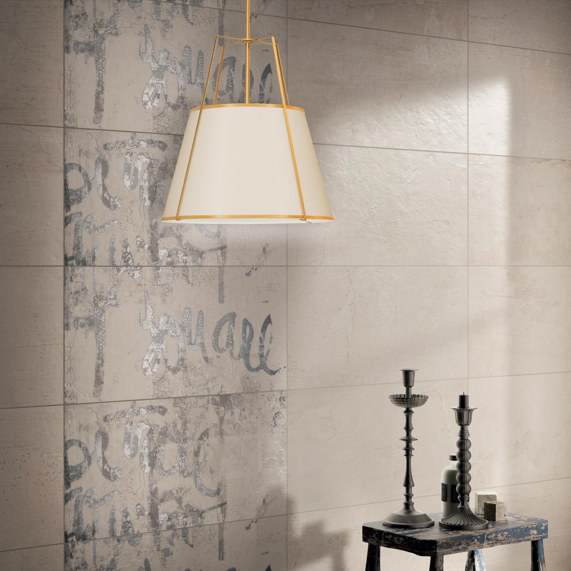 Shown in Gold finish and Cream shade and 60 Watt accent