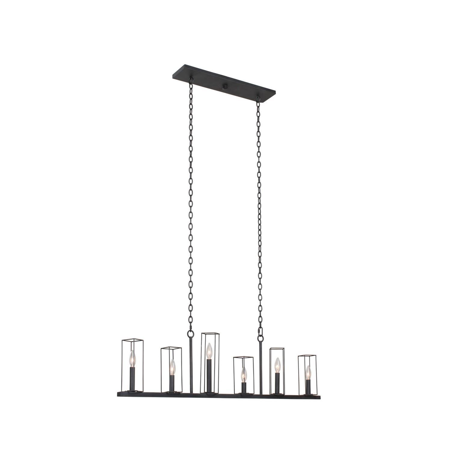 Allston 46 Inch 6 Light Linear Suspension Light by Kalco Lighting