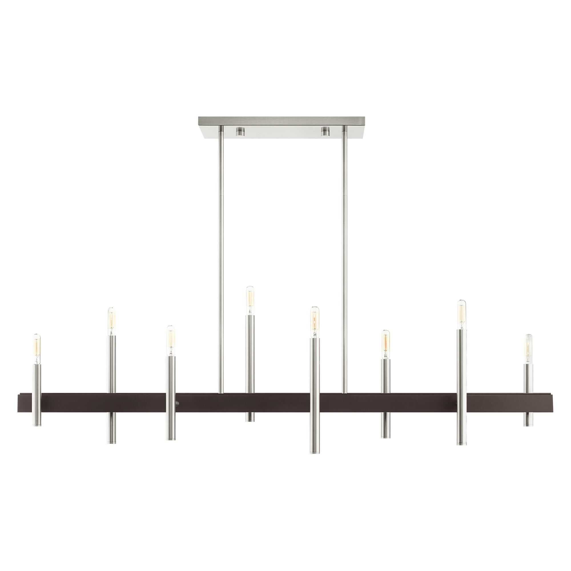 Denmark 48 Inch 8 Light Linear Suspension Light by Livex Lighting