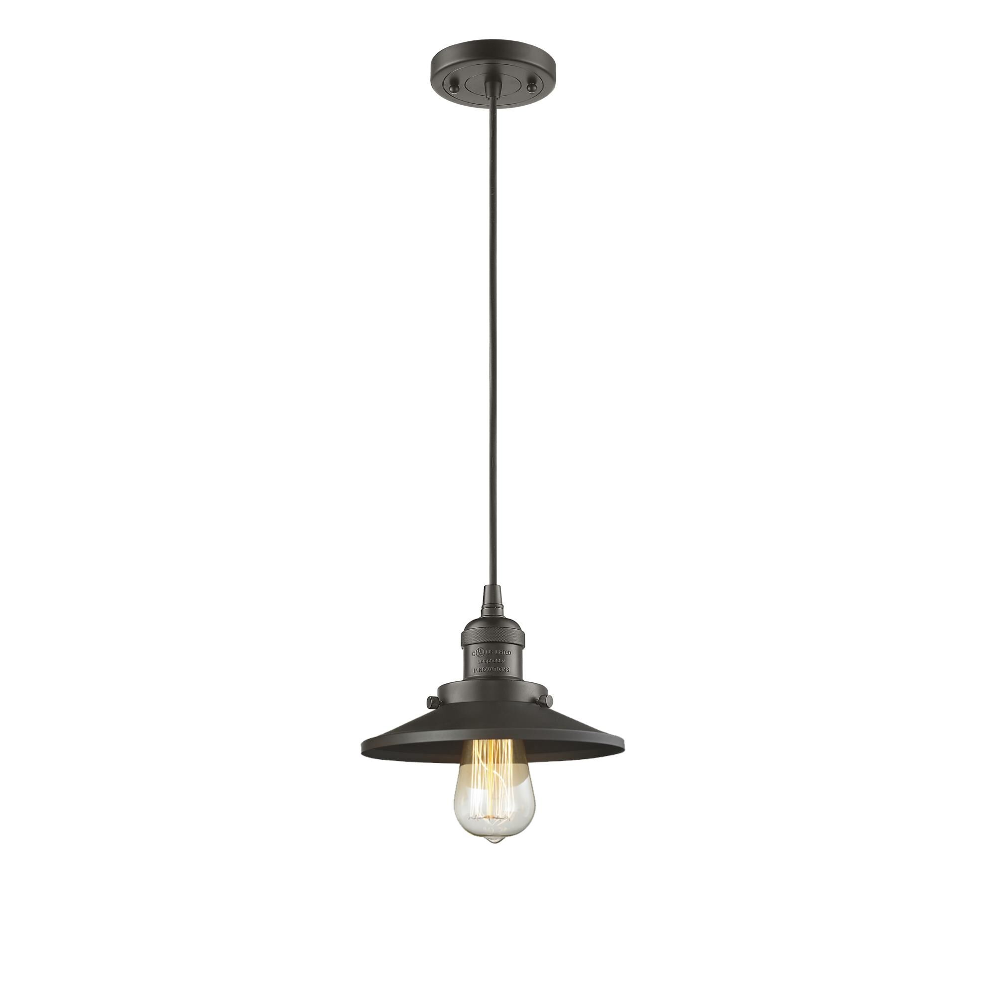 Shown in Oil Rubbed Bronze finish and Oil Rubbed Bronze shade
