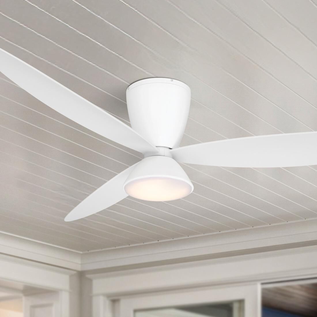 Hourglass 58 Inch Flush Mount Fan with Light Kit by Minka Aire