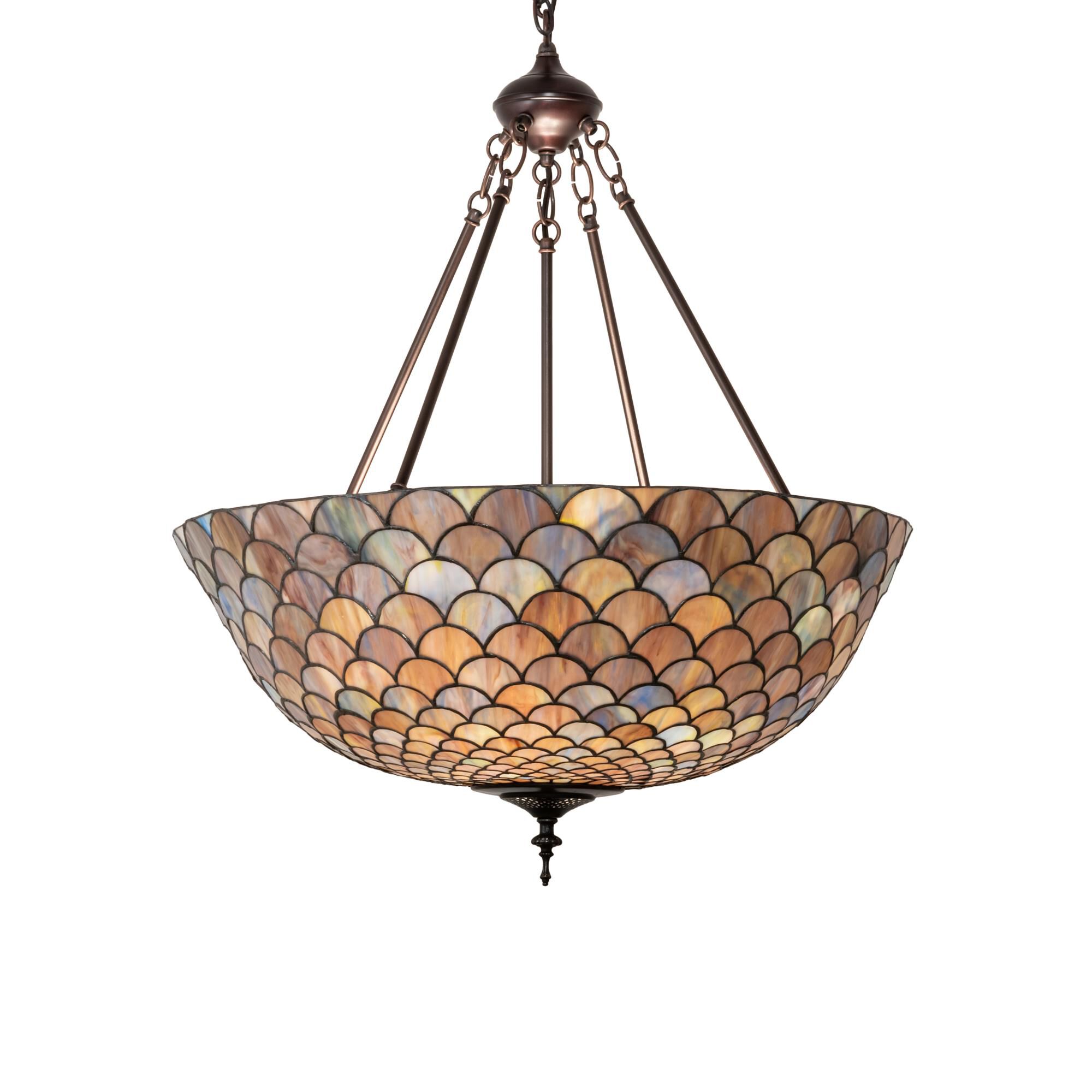 Tiffany Fishscale 24 Inch Large Pendant by Meyda Lighting