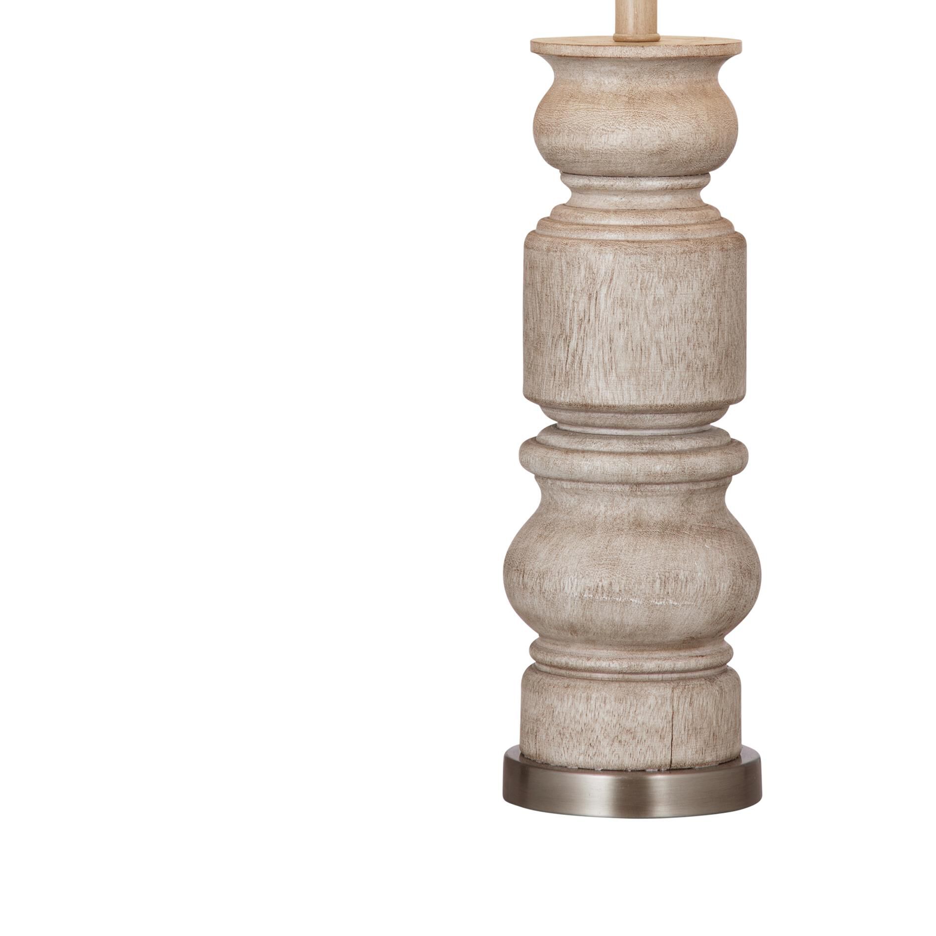 Shown in Light Brown finish and Oatmeal shade