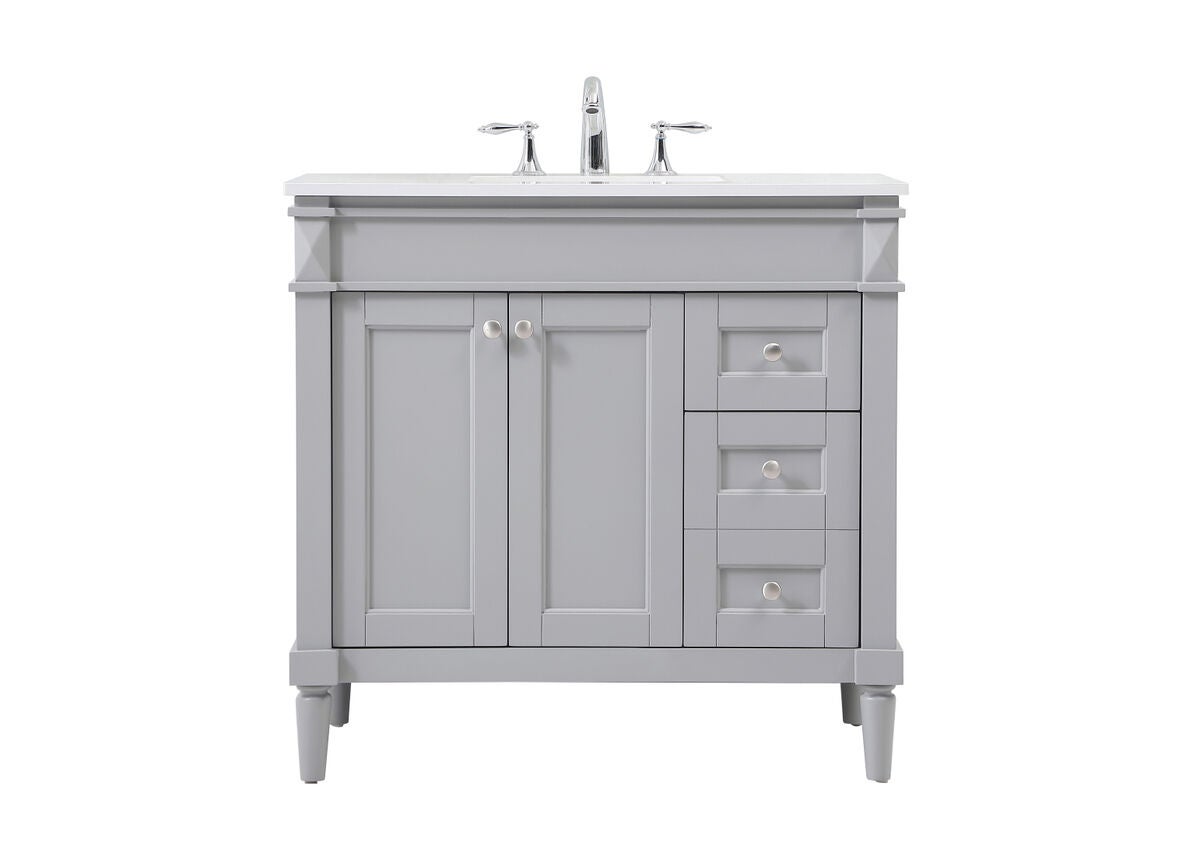 Shown in Grey finish