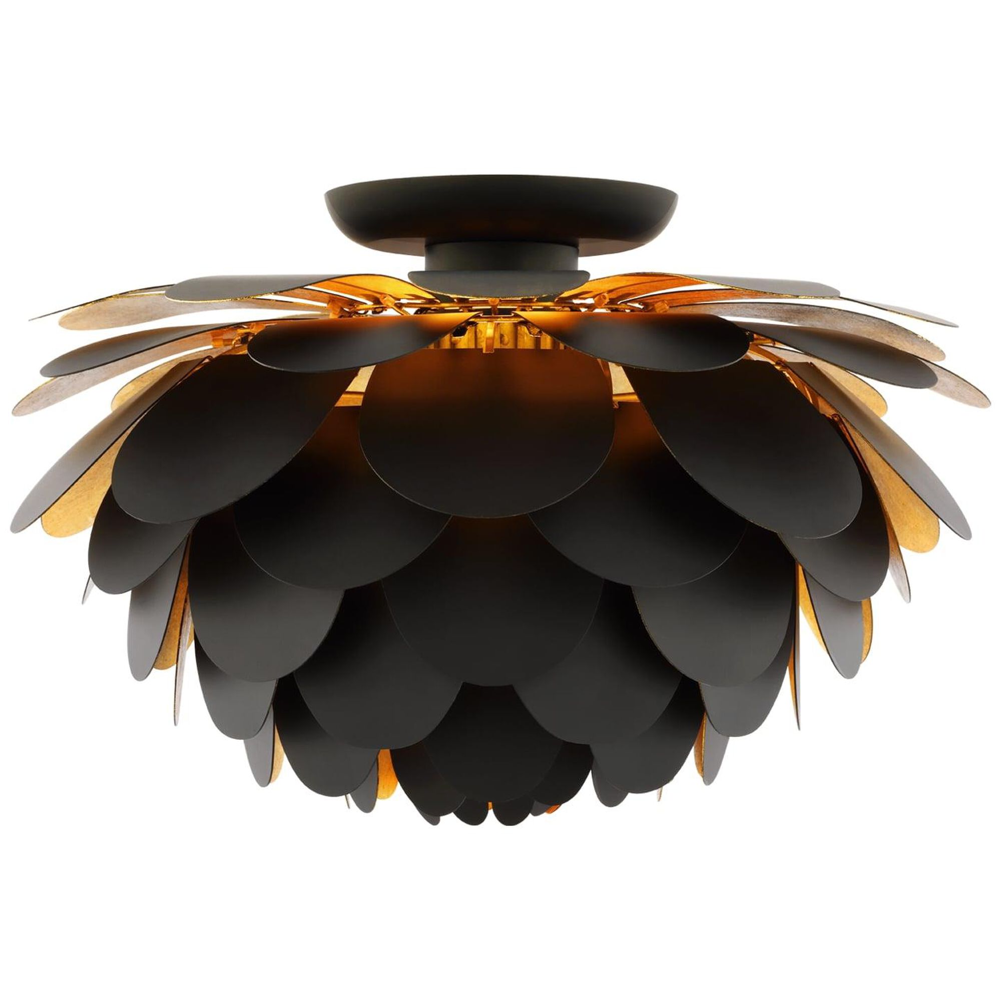 Shown in Matte Black and Gild finish