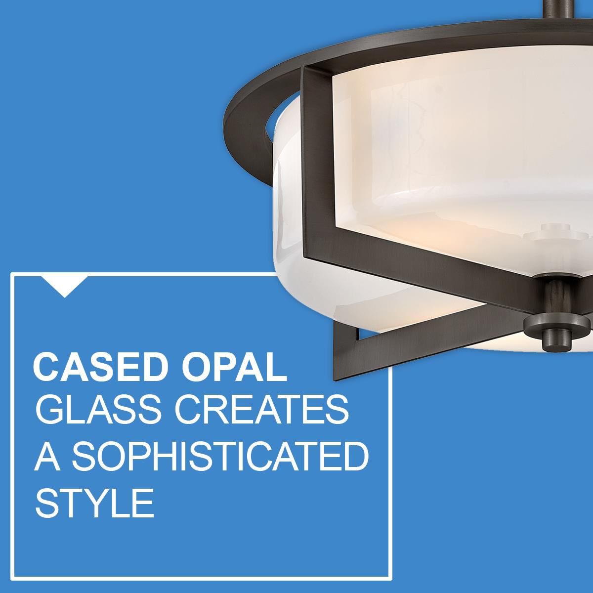 Baxley 15 Inch 3 Light LED Semi Flush Mount by Hinkley Lighting