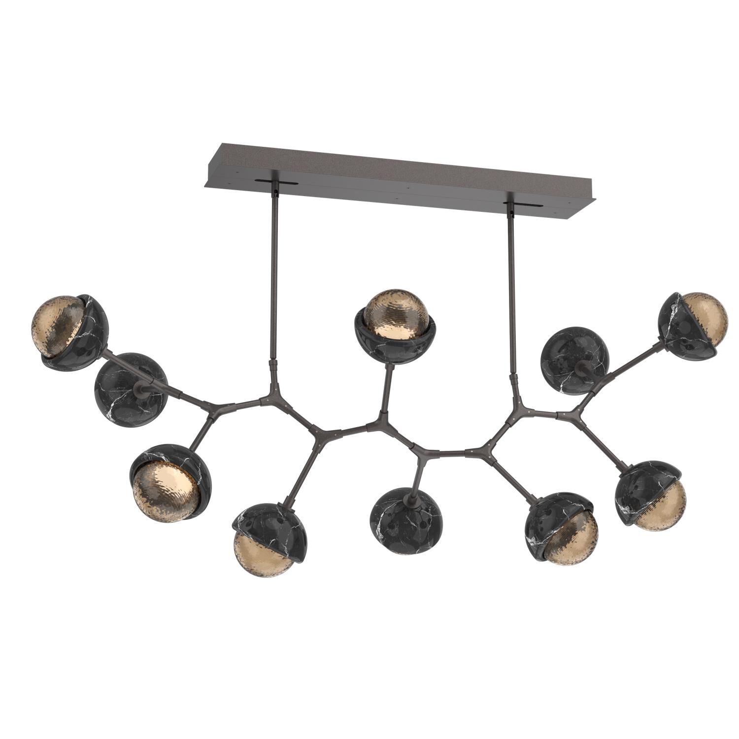 Levi Wilson Cabochon 56 Inch Linear Suspension Light by Hammerton Studio