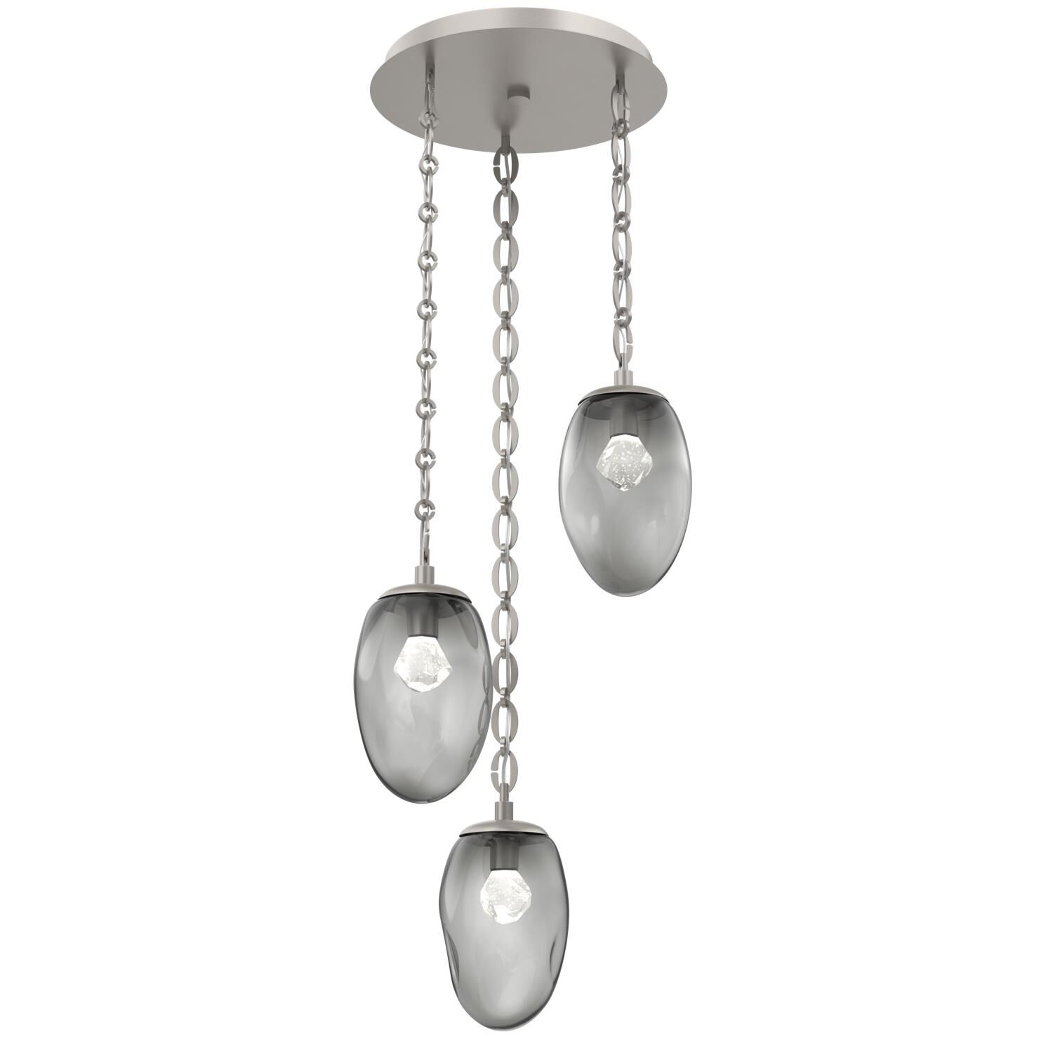 Shown in Beige Silver finish and Smoke glass