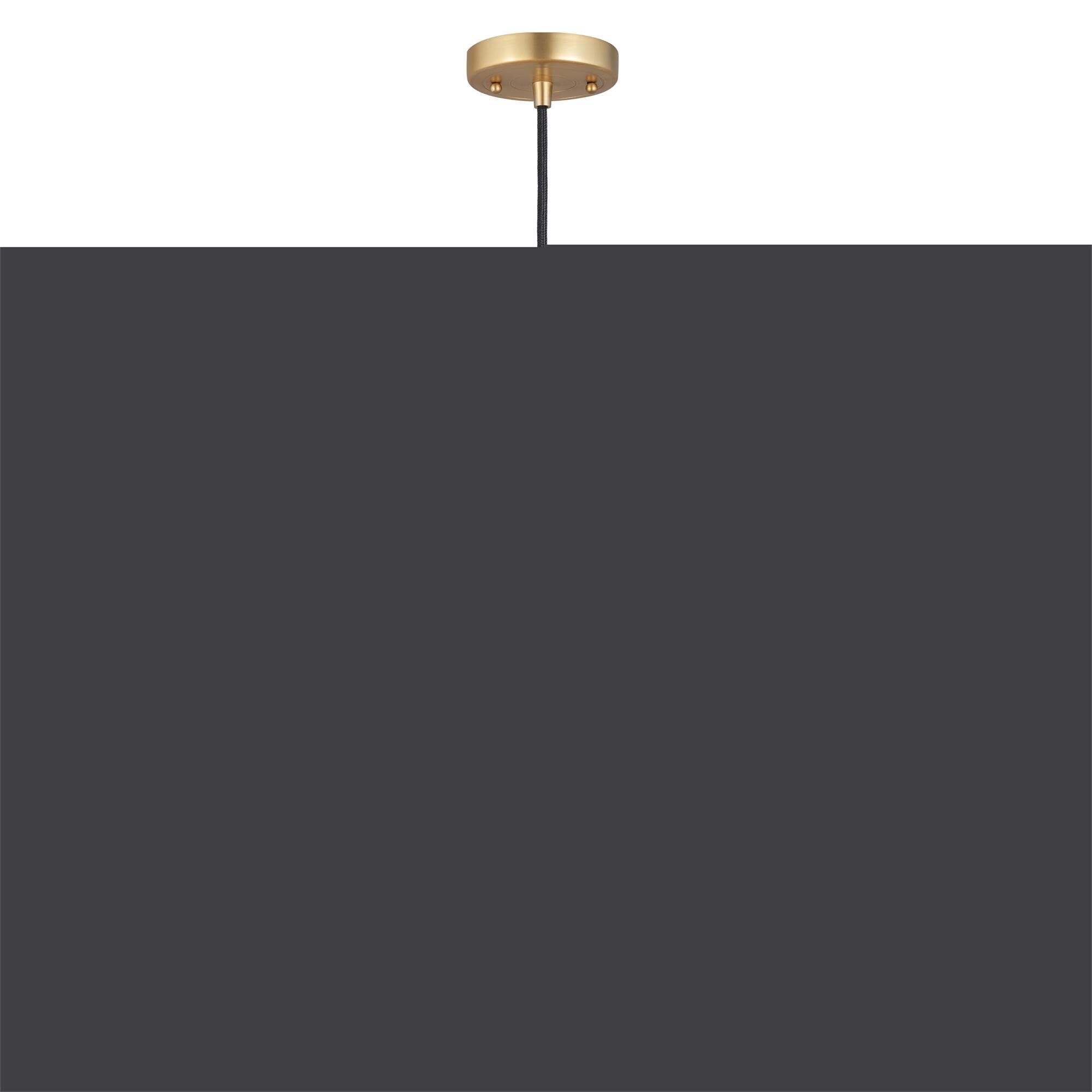 Shown in Satin Gold finish and Matte White glass