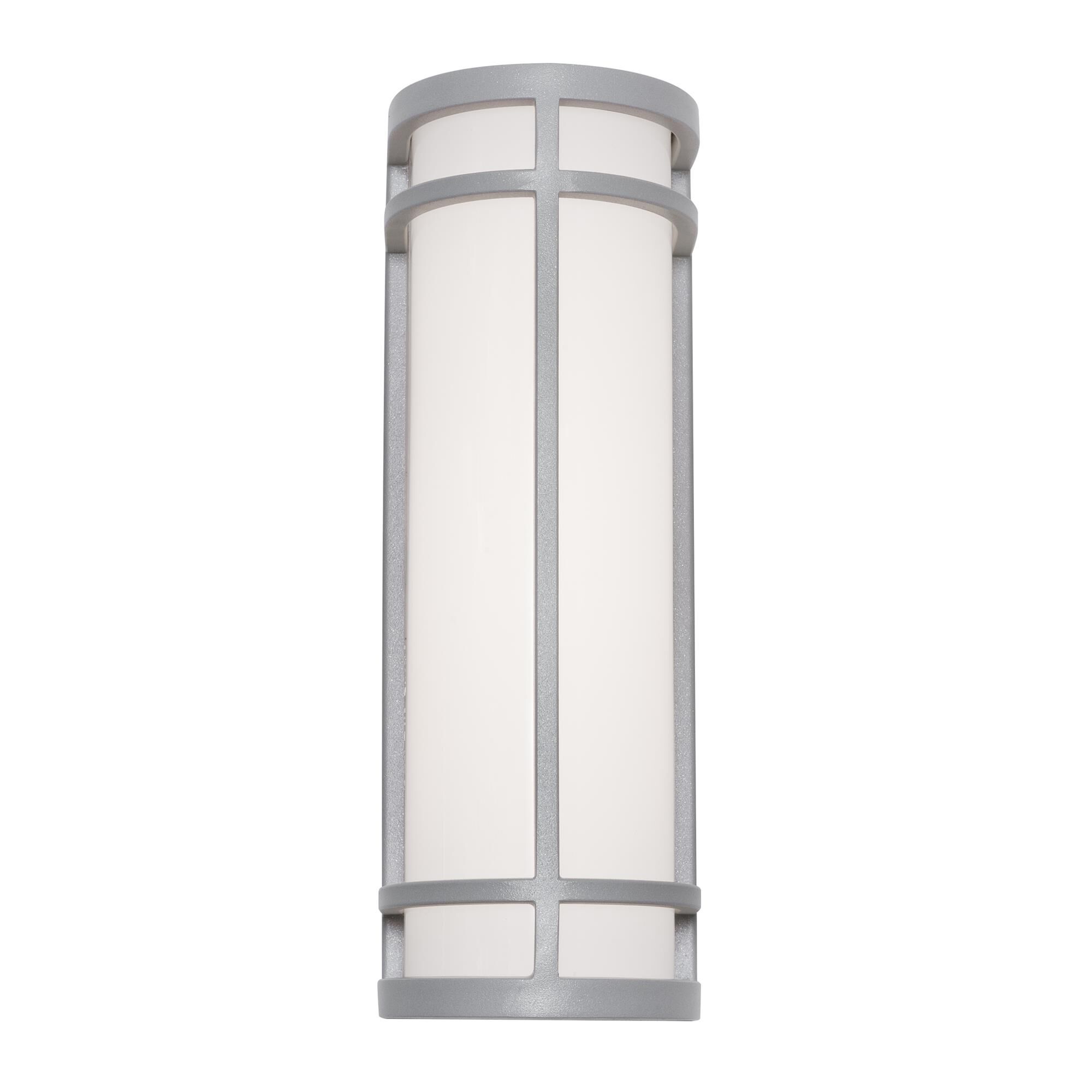Shown in Textured Grey finish and White Acrylic Diffuser glass