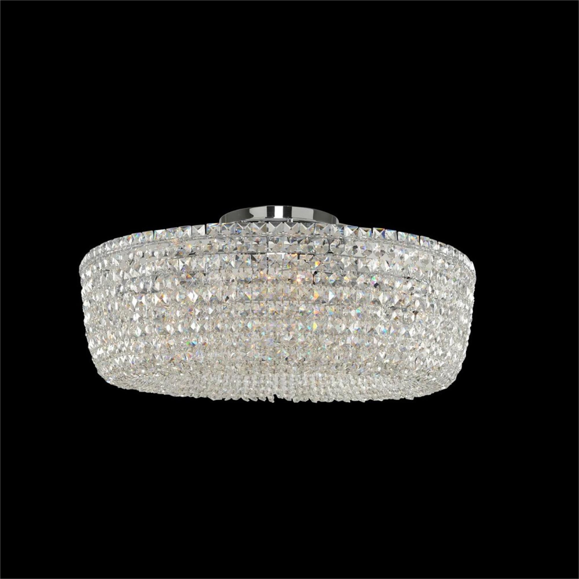 Cesano 32 Inch 8 Light Semi Flush Mount,
