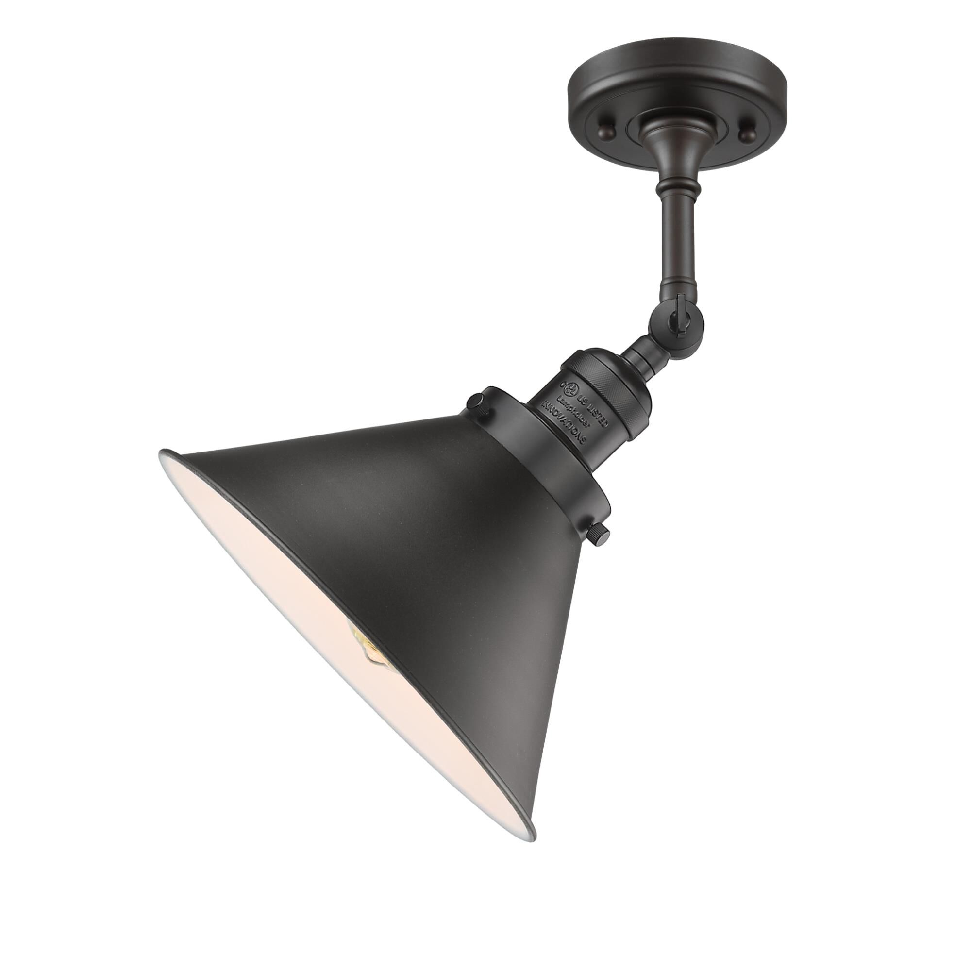 Shown in Oil Rubbed Bronze finish and Oil Rubbed Bronze shade